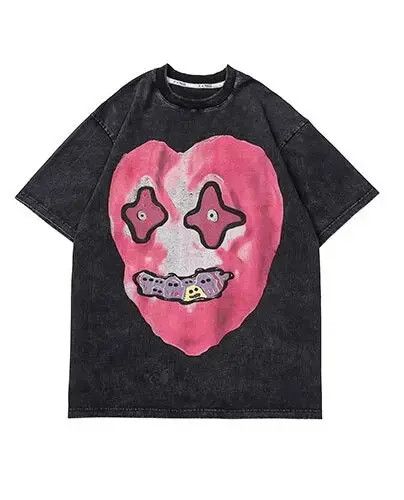 American Edition × Individualized Shirts × Other Harajuku Funny Heart Ghost T Shirt Size US XL / EU 56 / 4 - 1 Thumbnail