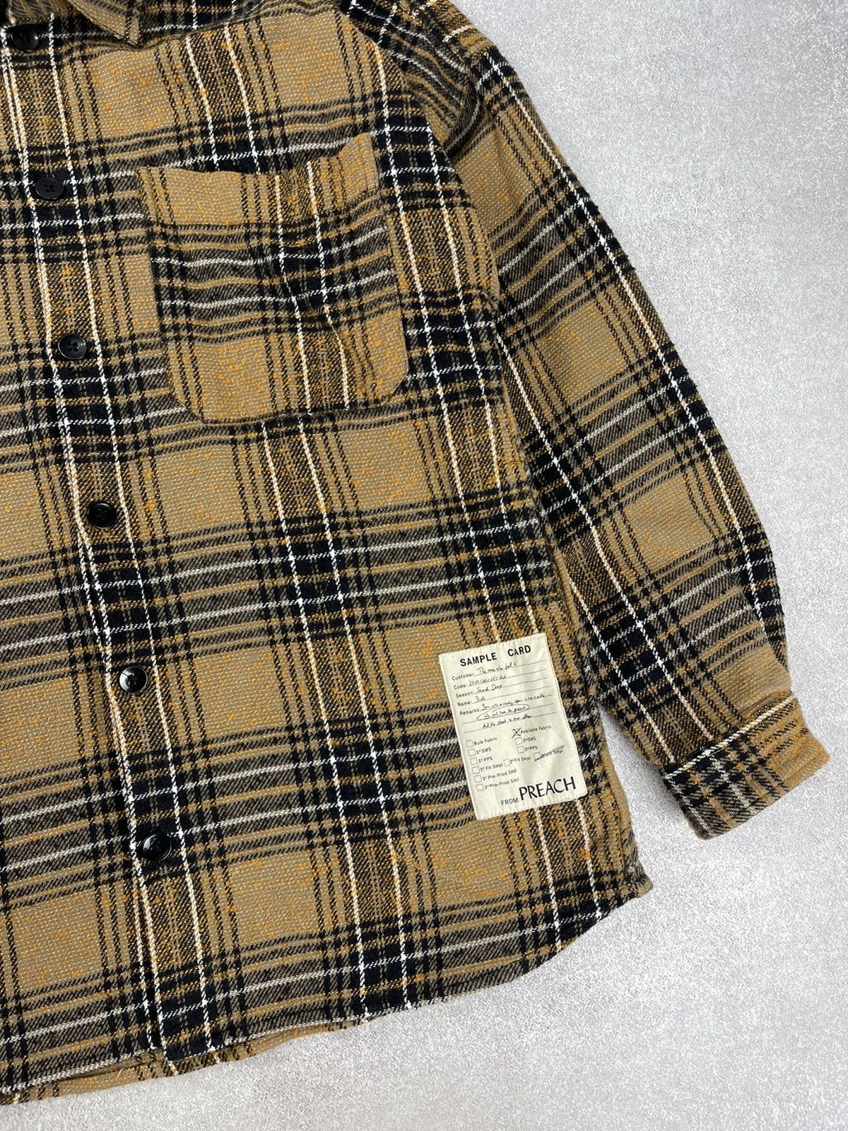 Preach Preach Sample Plaid Flannel Shirt Jacket Size M Size US M / EU 48-50 / 2 - 3 Thumbnail