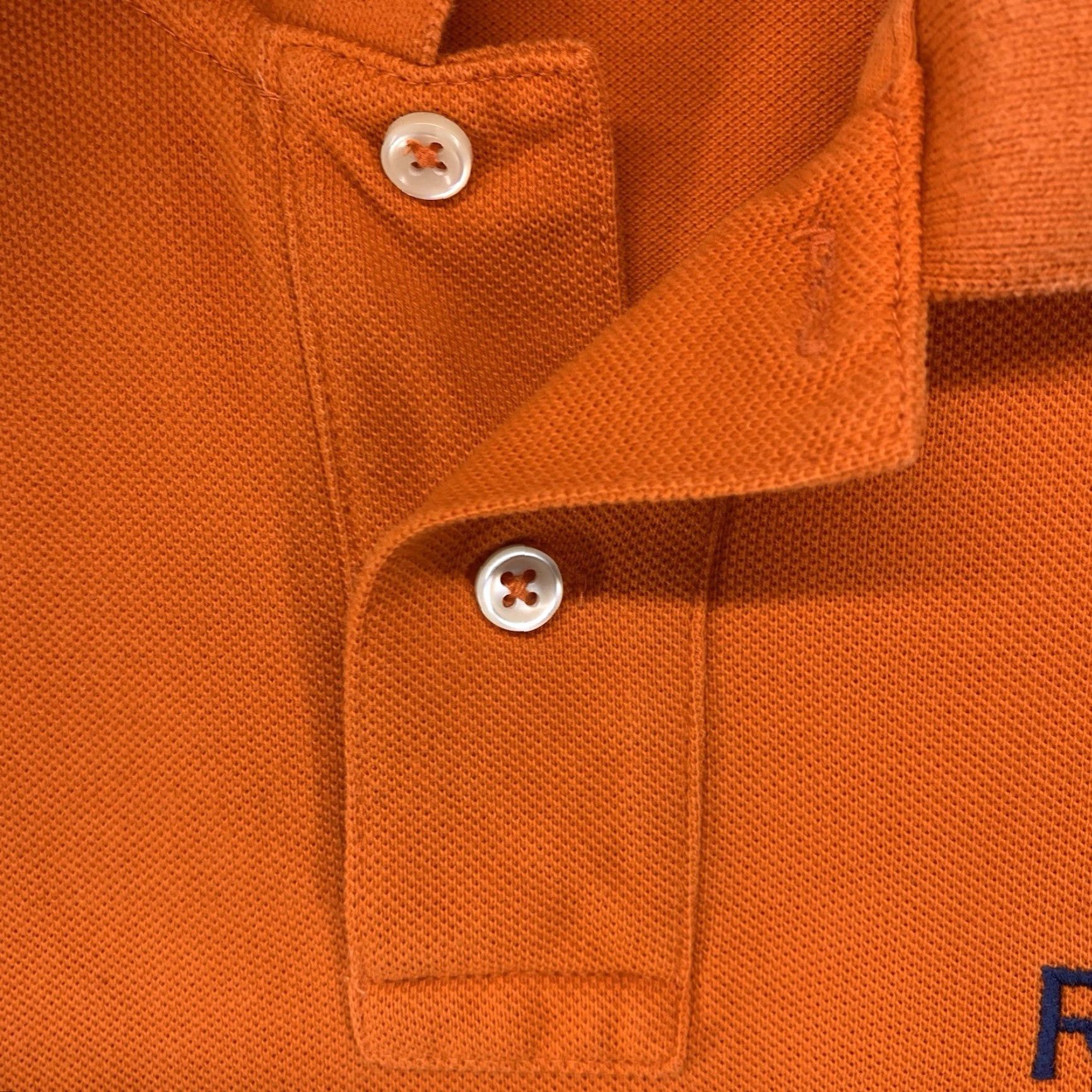 Polo Ralph Lauren VINTAGE Polo Ralph Lauren Yacht Club Polo Shirt Mens Large Bright Orange Embroidered Classic Casual Size US L / EU 52-54 / 3 - 7 Thumbnail