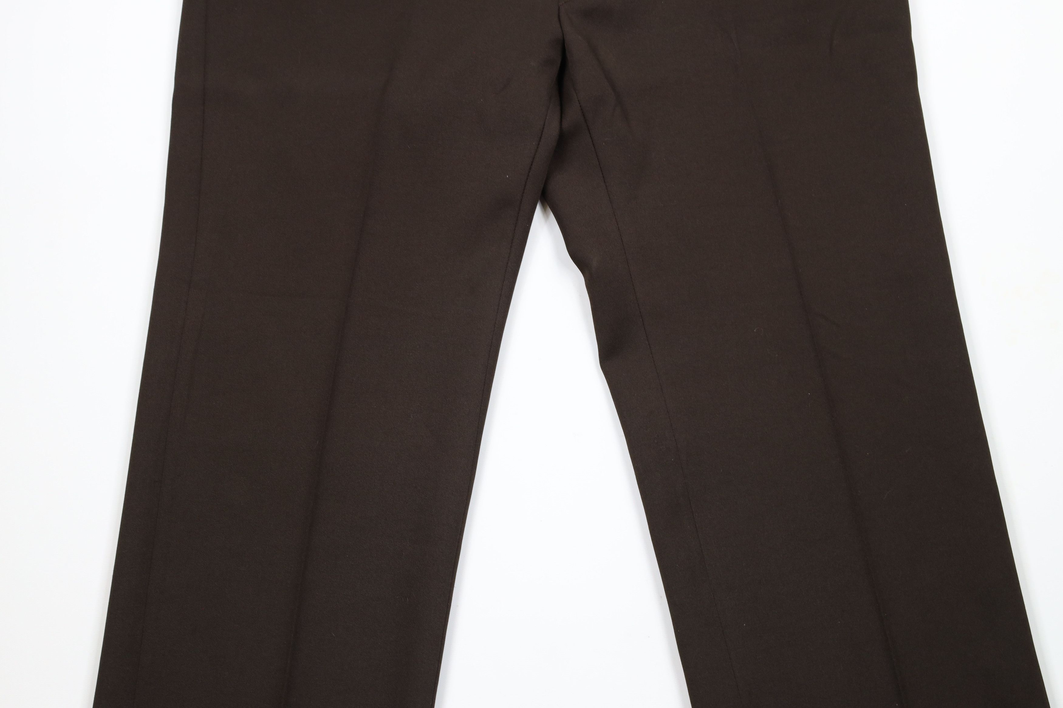Vintage Vintage 70s Streetwear Wide Leg Knit Chino Pants Brown Size US 38 / EU 54 - 3 Thumbnail