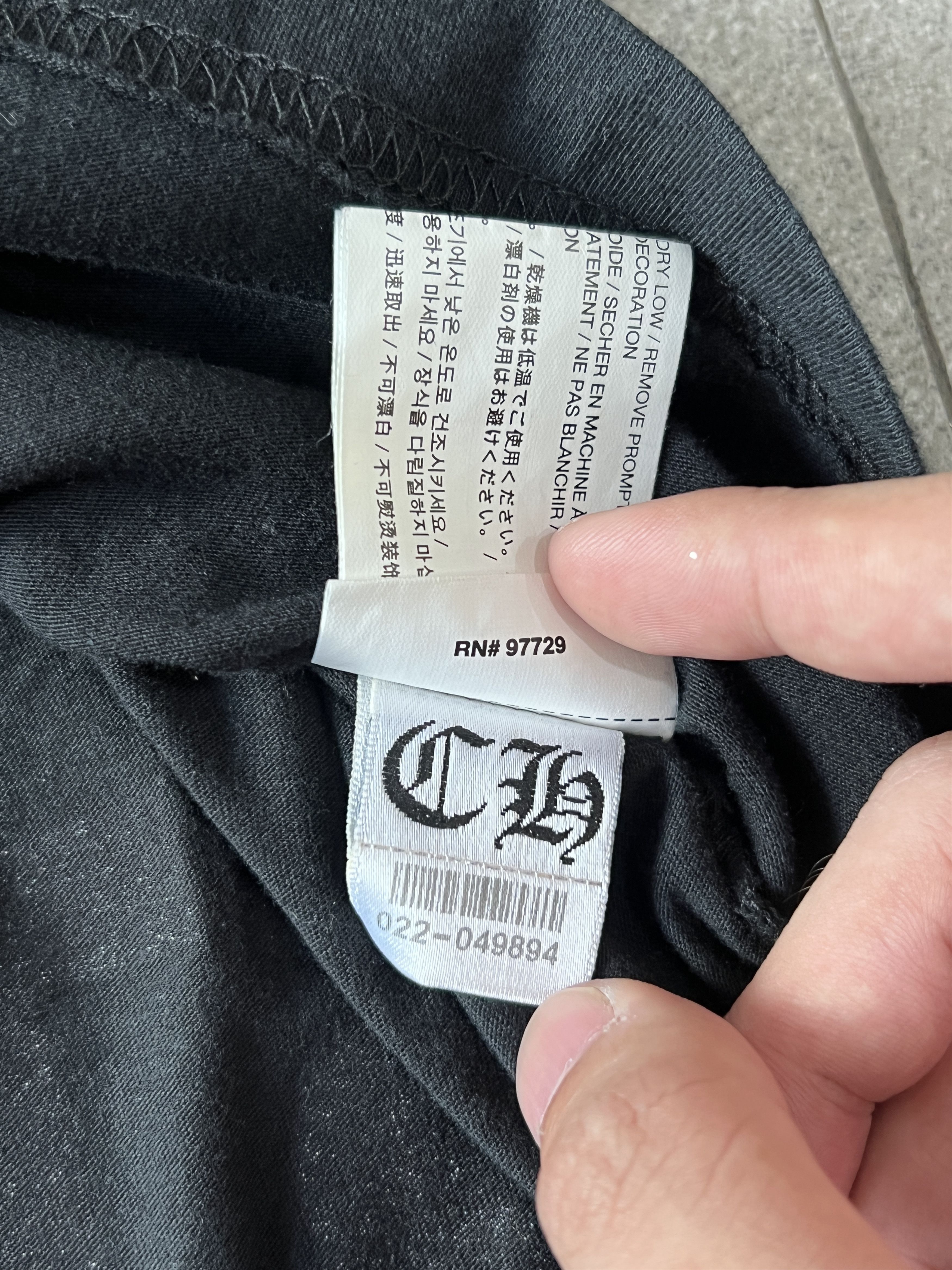 Chrome Hearts Chrome Hearts Staff L/S Pocket Tee Black Red Small Size US S / EU 44-46 / 1 - 10 Thumbnail