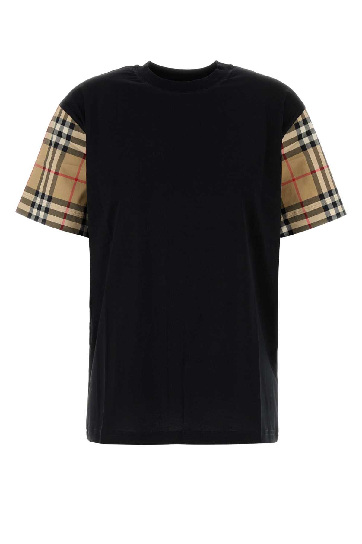 Burberry Black Cotton T-Shirt Size XXS / US 00 / IT 34 - 1 Thumbnail
