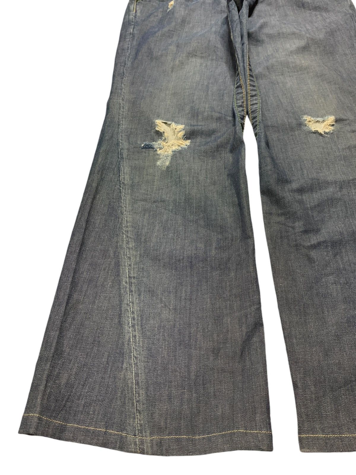 Japanese Brand × Tornado Mart Vintage Japanese Brand Button Fly Distressed Bootcut Jeans Size US 34 / EU 50 - 6 Thumbnail