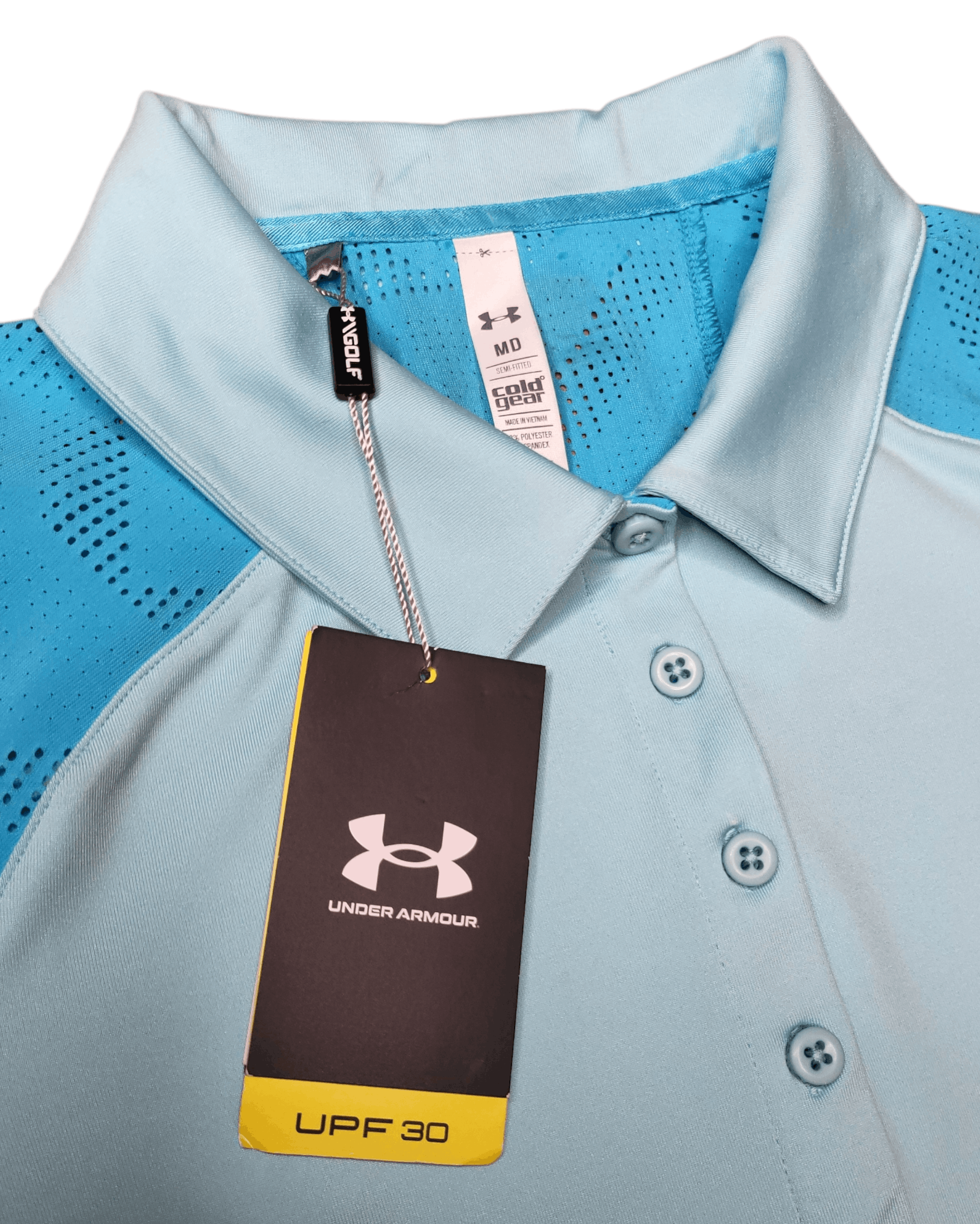 Under Armour NWT Under Armour Women's UA Golf Polo Baby Blue Size M Size M / US 6-8 / IT 42-44 - 5 Thumbnail