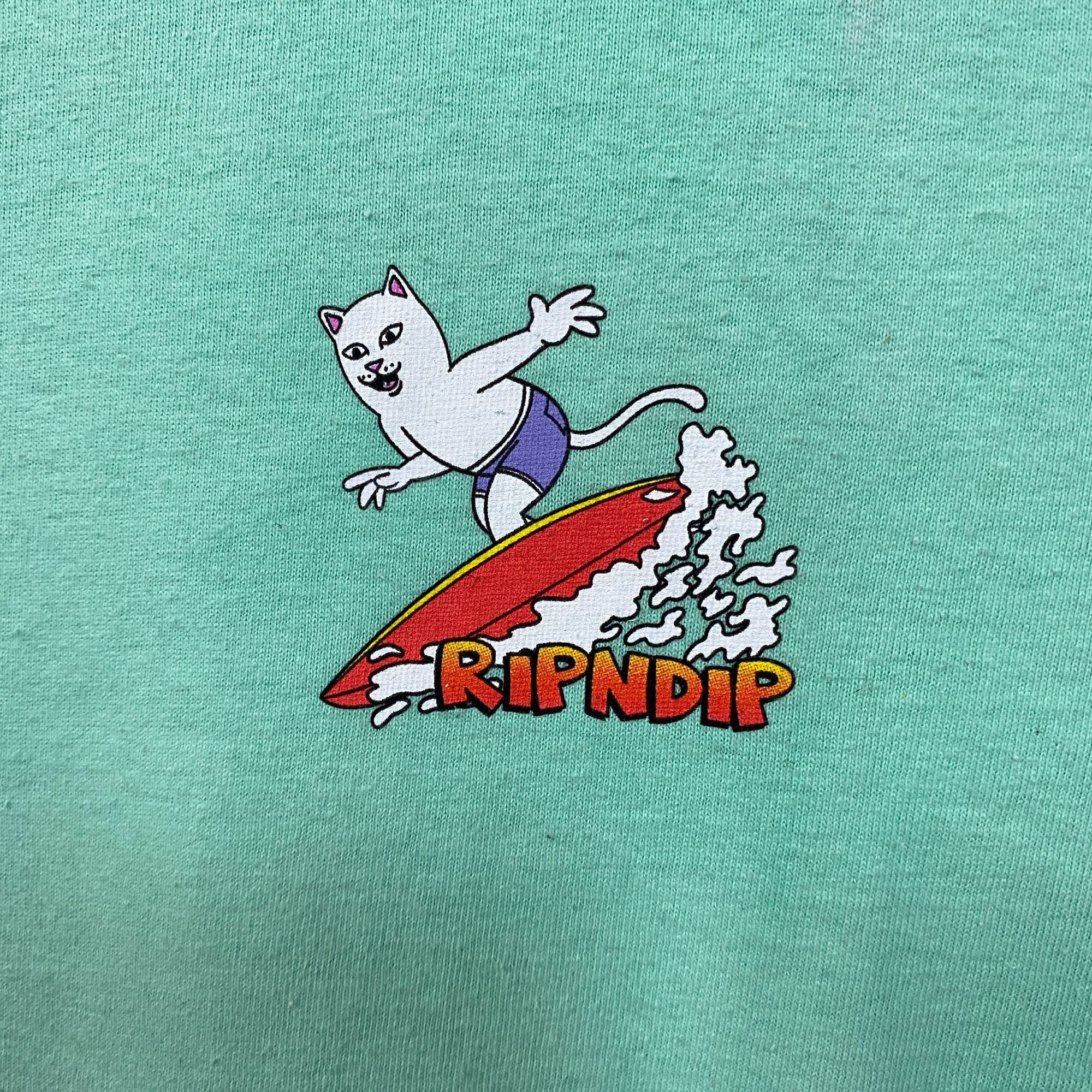 RIPNDIP Ripndip Off My Wave Lord Nermal Turquoise T-Shirt Medium Size US M / EU 48-50 / 2 - 2 Thumbnail