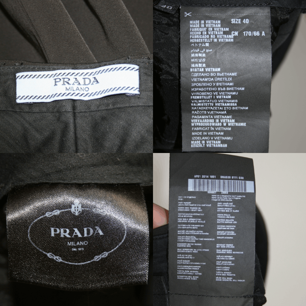 Prada 2014 Mainline Black Tab Logo Polyester Pants Size 27" / US 4 / IT 40 - 7 Thumbnail