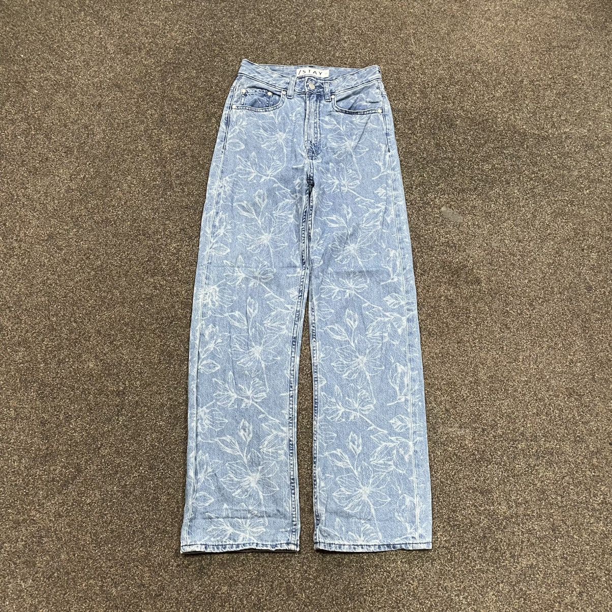 vintage fcuk fuck pants bootcut fade jeans multi pocket Y2K