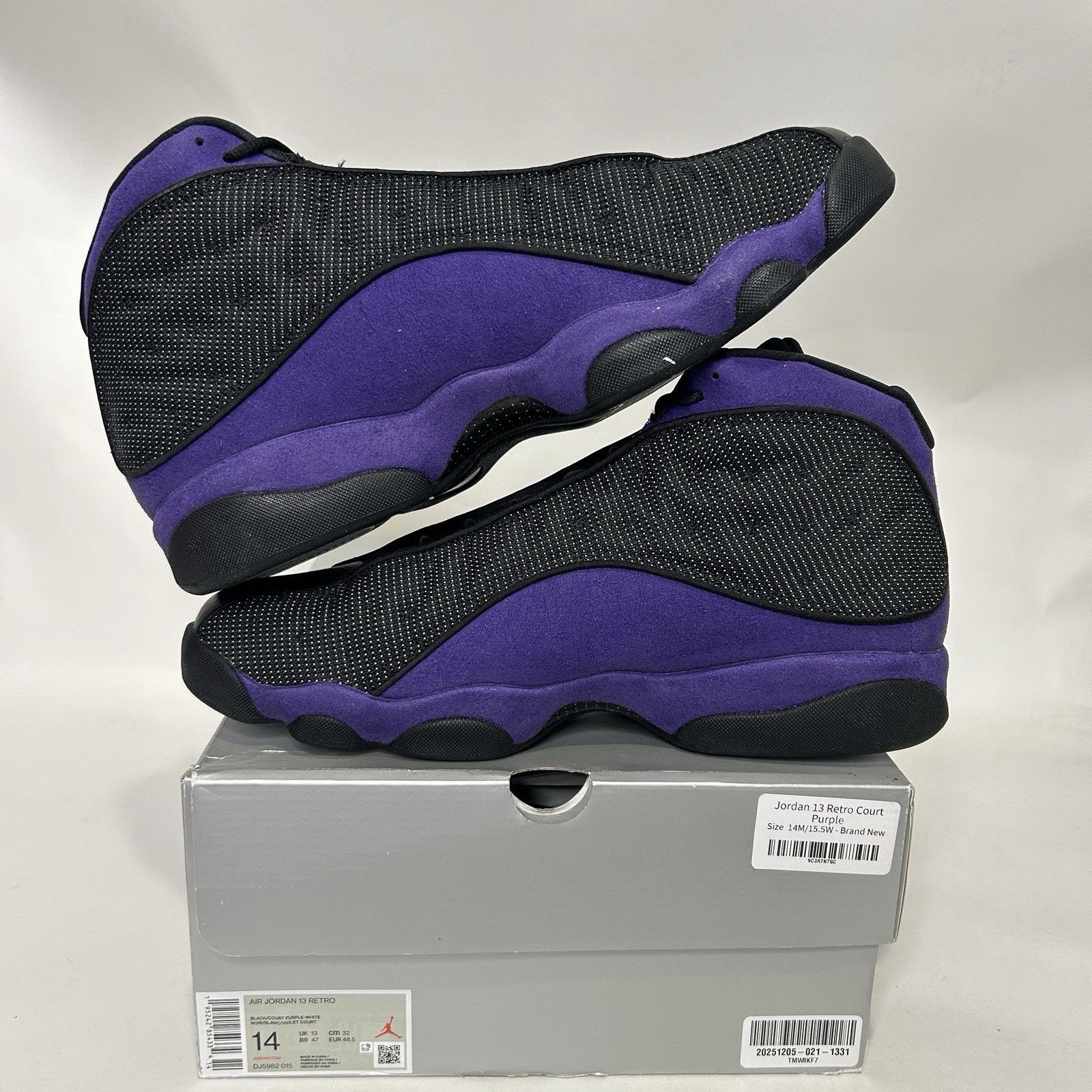 Jordan Brand Nike Air Jordan Retro 13 "Court Purple" DJ5982-015 Size US 14 / EU 47 - 3 Thumbnail