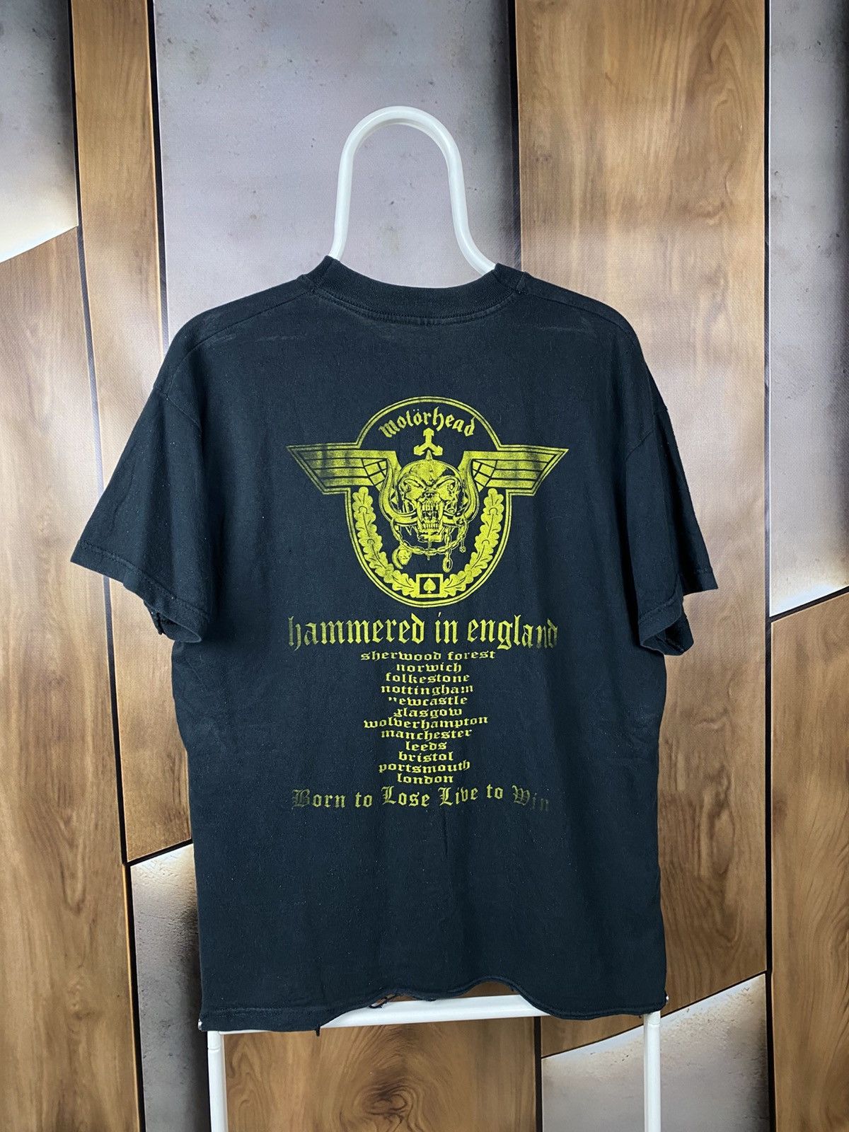Band Tees 🎸Vintage 90s T-Shirt Motorhead Made In England Tour Tee 🎸 Size US L / EU 52-54 / 3 - 2 Thumbnail