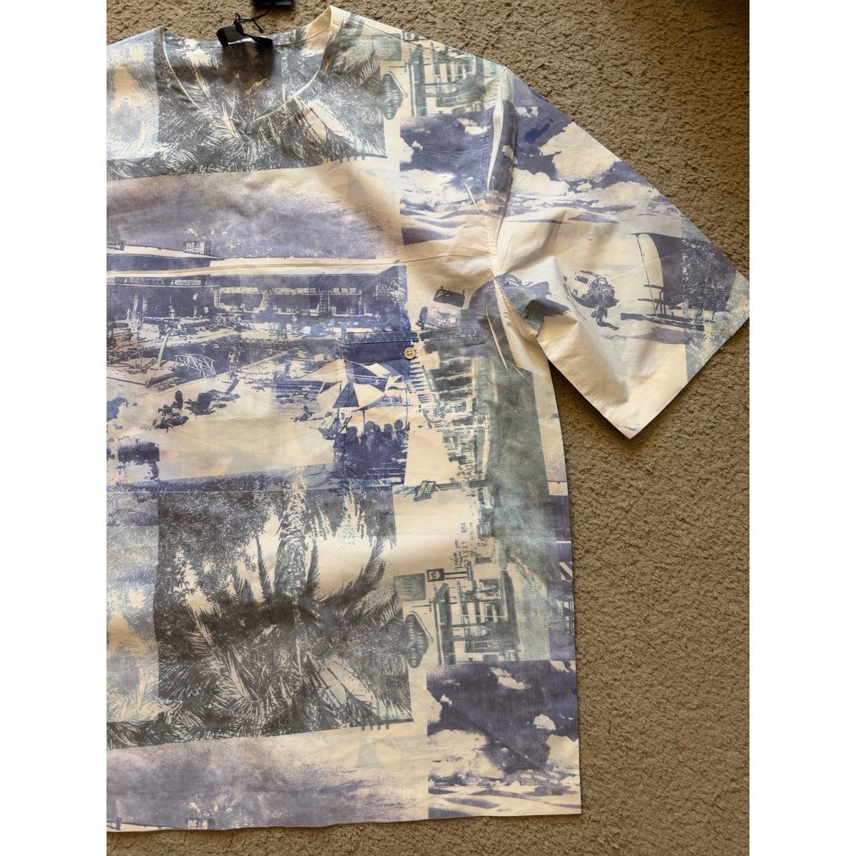 3.1 Phillip Lim 3.1 PHILLIP LIM BOXY POSTCARD PRINT WOVEN TOP Size US M / EU 48-50 / 2 - 7 Thumbnail
