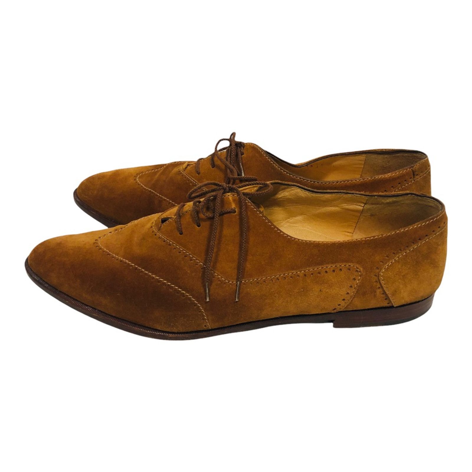 The Unbranded Brand Bottino Oxfords Shoes Brown Leather Pointed Toe Italy 13 Size US 13 / EU 46 - 6 Thumbnail