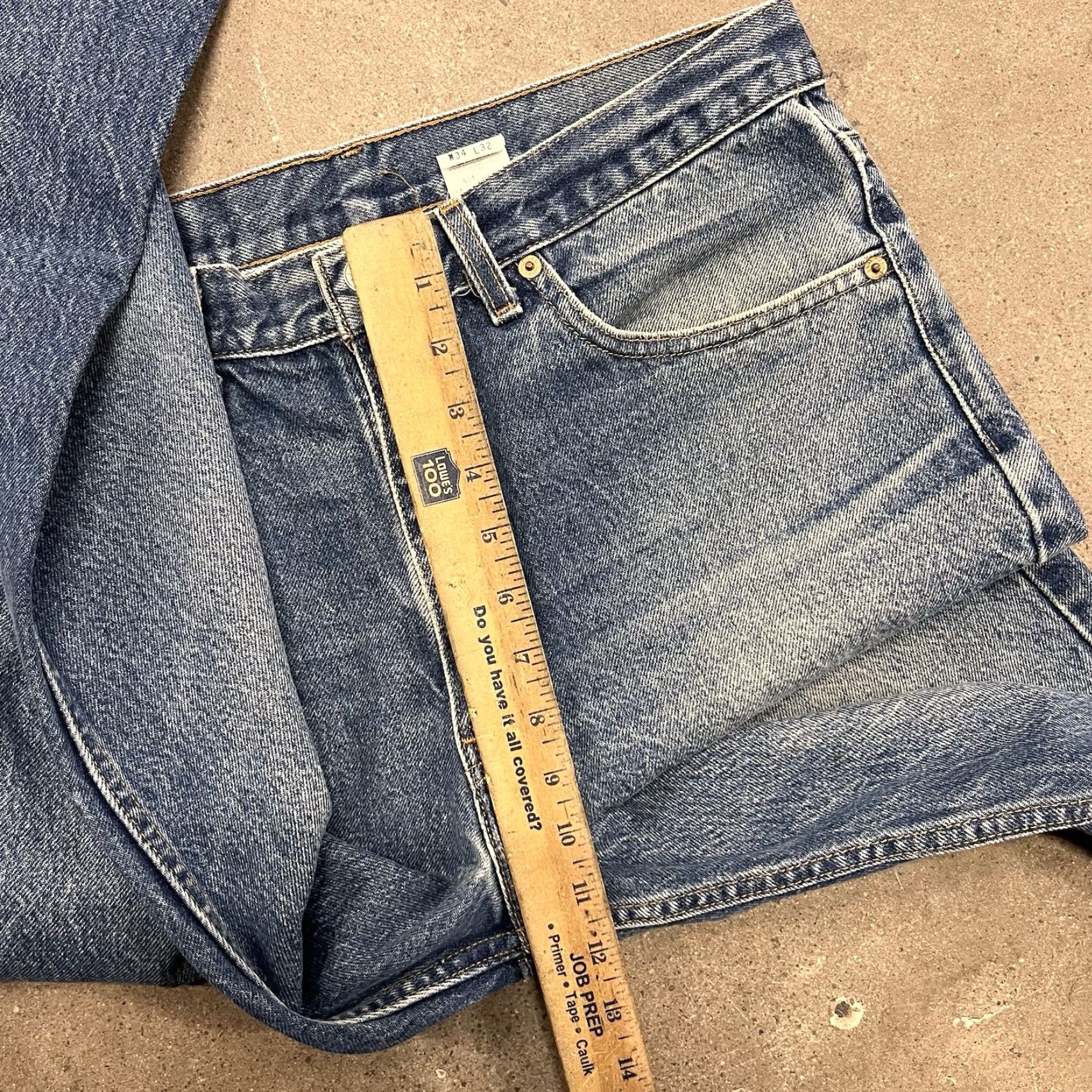Vintage Levi's 517 Jeans Mens 34x32 Boot Cut Zip Fly USA Denim Cotton 5-Pocket Design Inseam 32 Regular Fit Bootcut Blue 34 90s Vtg Made USA