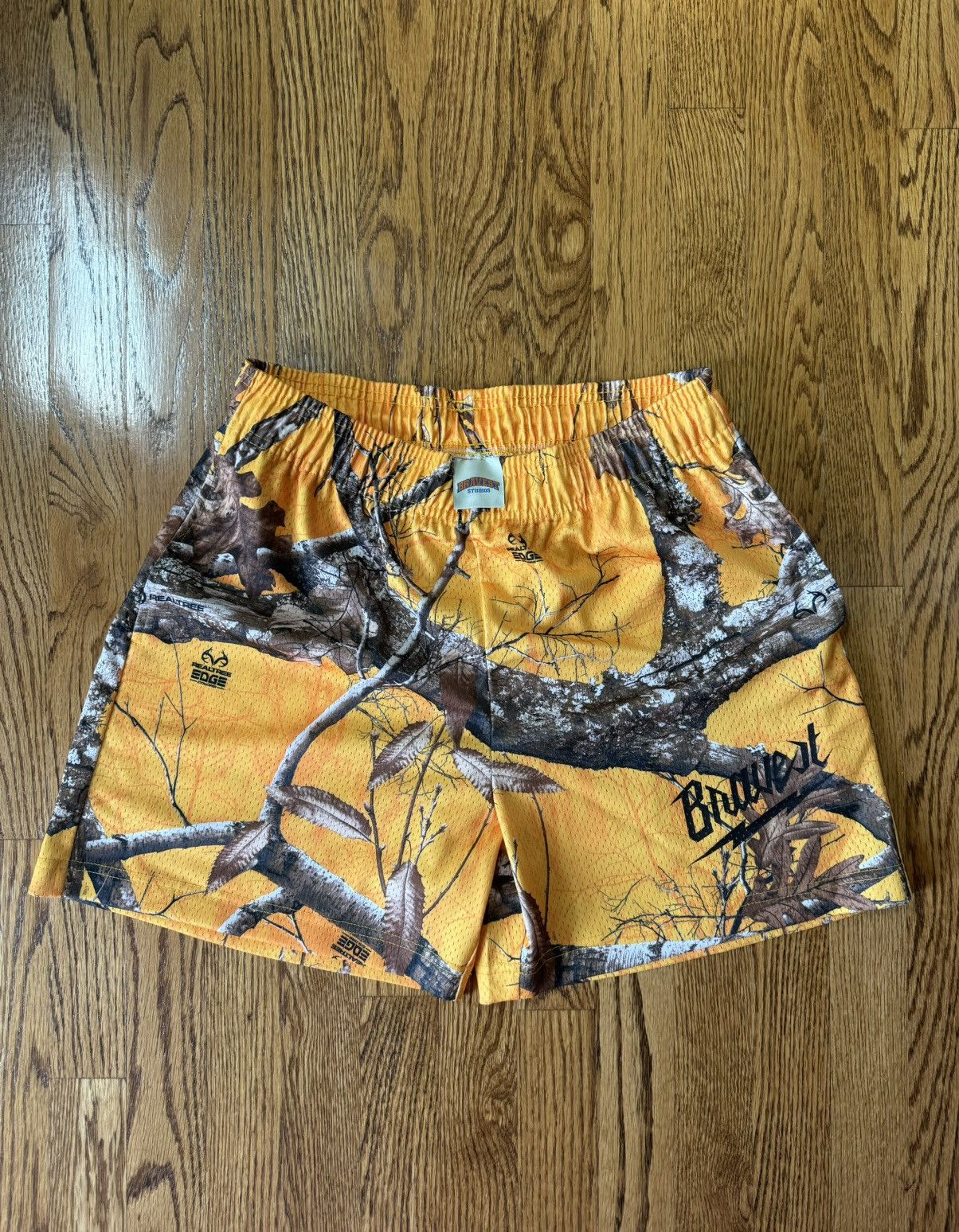 Bravest Studios Bravest Studios Yellow Gold Real Tree Camo Mesh Shorts- M Size US 32 / EU 48 - 1 Thumbnail