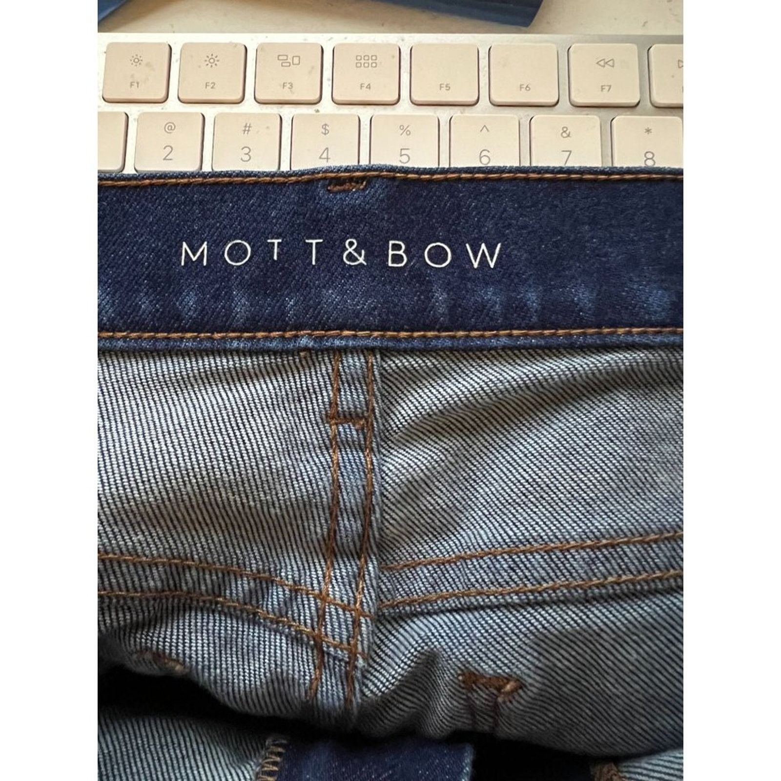 Mott & Bow Mott & Bow SLIM BOYFRIEND RIDGE JEANS Dark WAsh 30 Length 30 Size 30" / US 8 / IT 44 - 6 Thumbnail