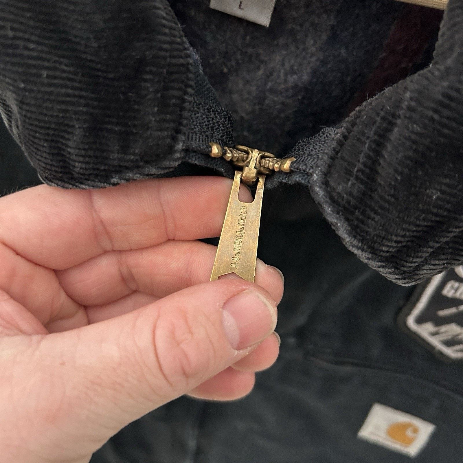 Carhartt Y2K Carhartt Blanket-Lined Detroit Jacket “Black” J001 BLK Size US L / EU 52-54 / 3 - 13 Thumbnail