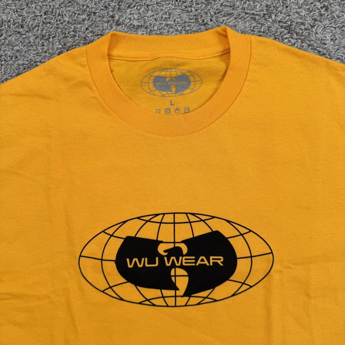 Wu-Tang Clan 🔴Wu-Wear Shirt Size Large WuTang Yellow Rza Gza Wu-Tang Clan Size US L / EU 52-54 / 3 - 3 Thumbnail