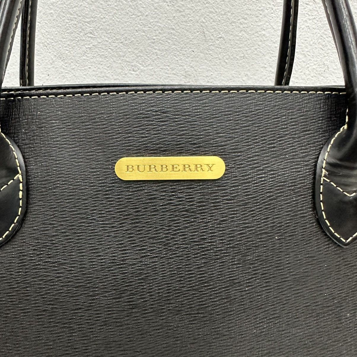 Burberry ‼️YES‼️ AUTHENTIC BURBERRY BLACK CALFSKIN LEATHER HANDBAG Size ONE SIZE - 6 Thumbnail