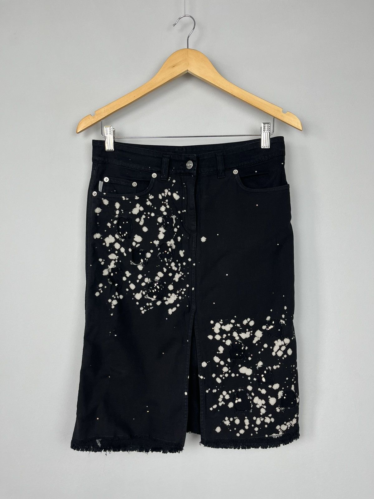 Iceberg Iceberg Icejeans Vintage Glitter Archive Denim Skirt Italy Size 27" / US 4 / IT 40 - 1 Thumbnail