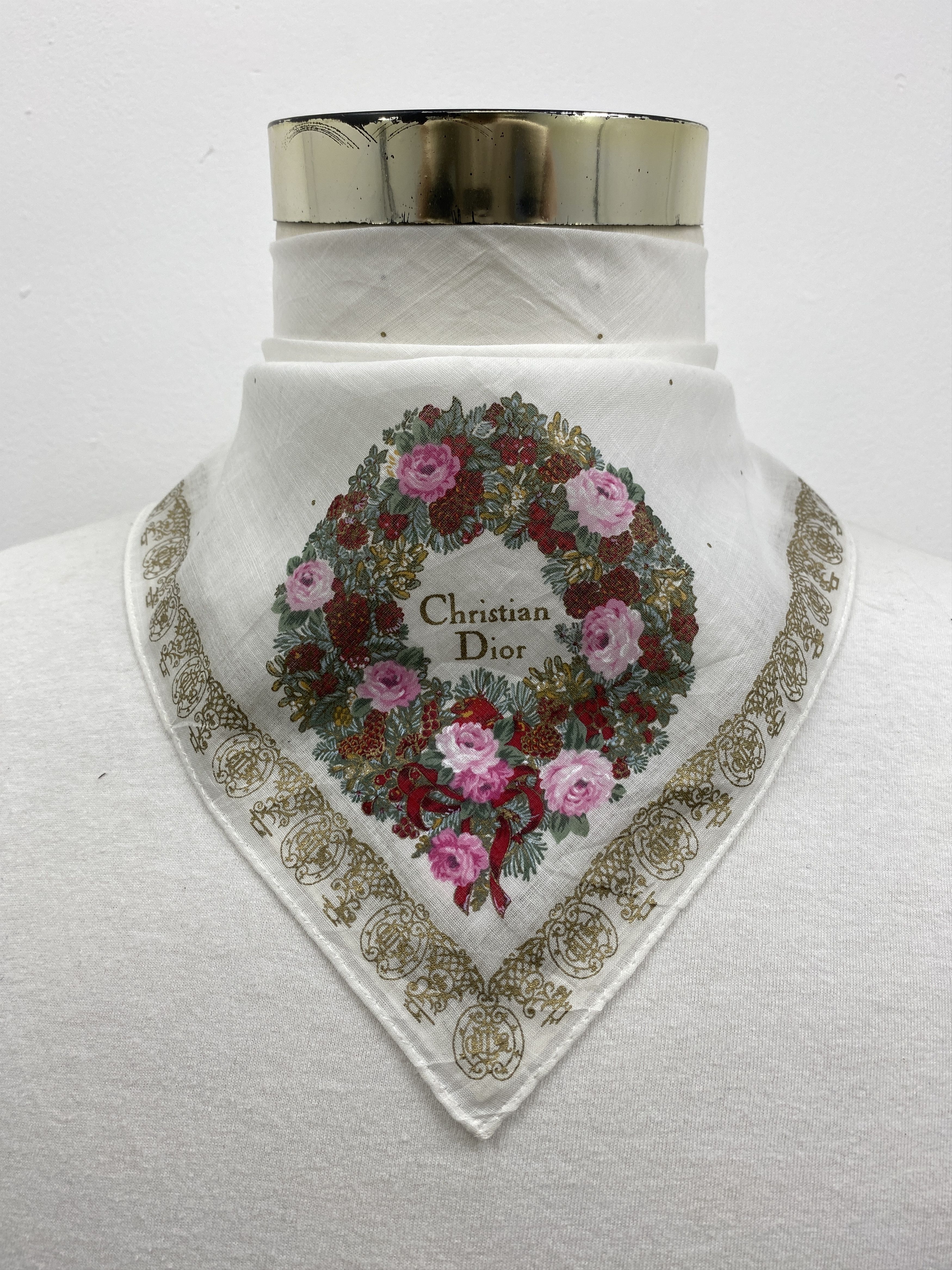 Christian Dior Monsieur Christian Dior Handkerchief / Bandana / Neckerchief HKC0414 Size ONE SIZE - 2 Thumbnail