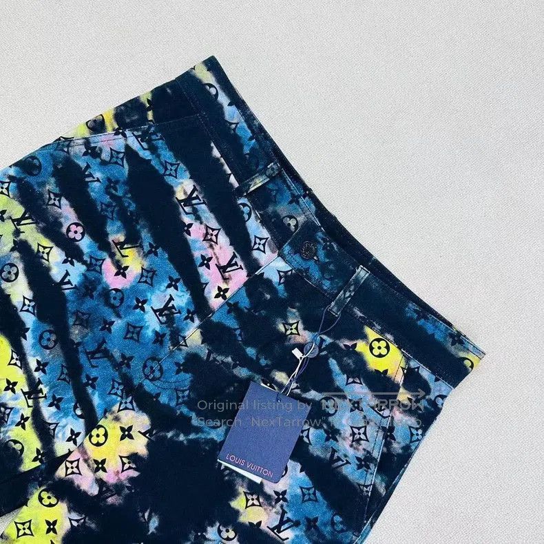 Louis Vuitton Louis Vuitton Printed Denim Jeans. Size US 34 / EU 50 - 4 Thumbnail