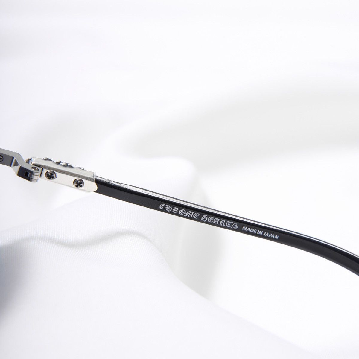 Chrome Hearts CHROME HEARTS NIP SLIP BRUSHED ALLOY/BLACK-BLACK-PLASTIC SUNGLASSES Size ONE SIZE - 4 Thumbnail