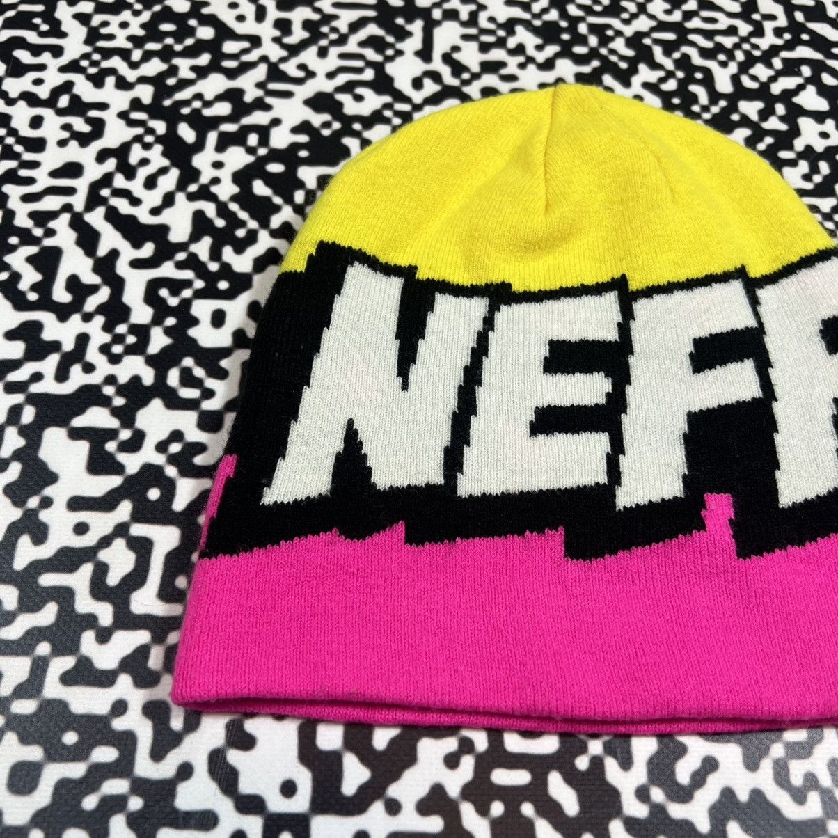 NEFF Vintage Y2K NEFF Big Logo Sk8 Skate Style Beanie Hat Size ONE SIZE - 4 Thumbnail