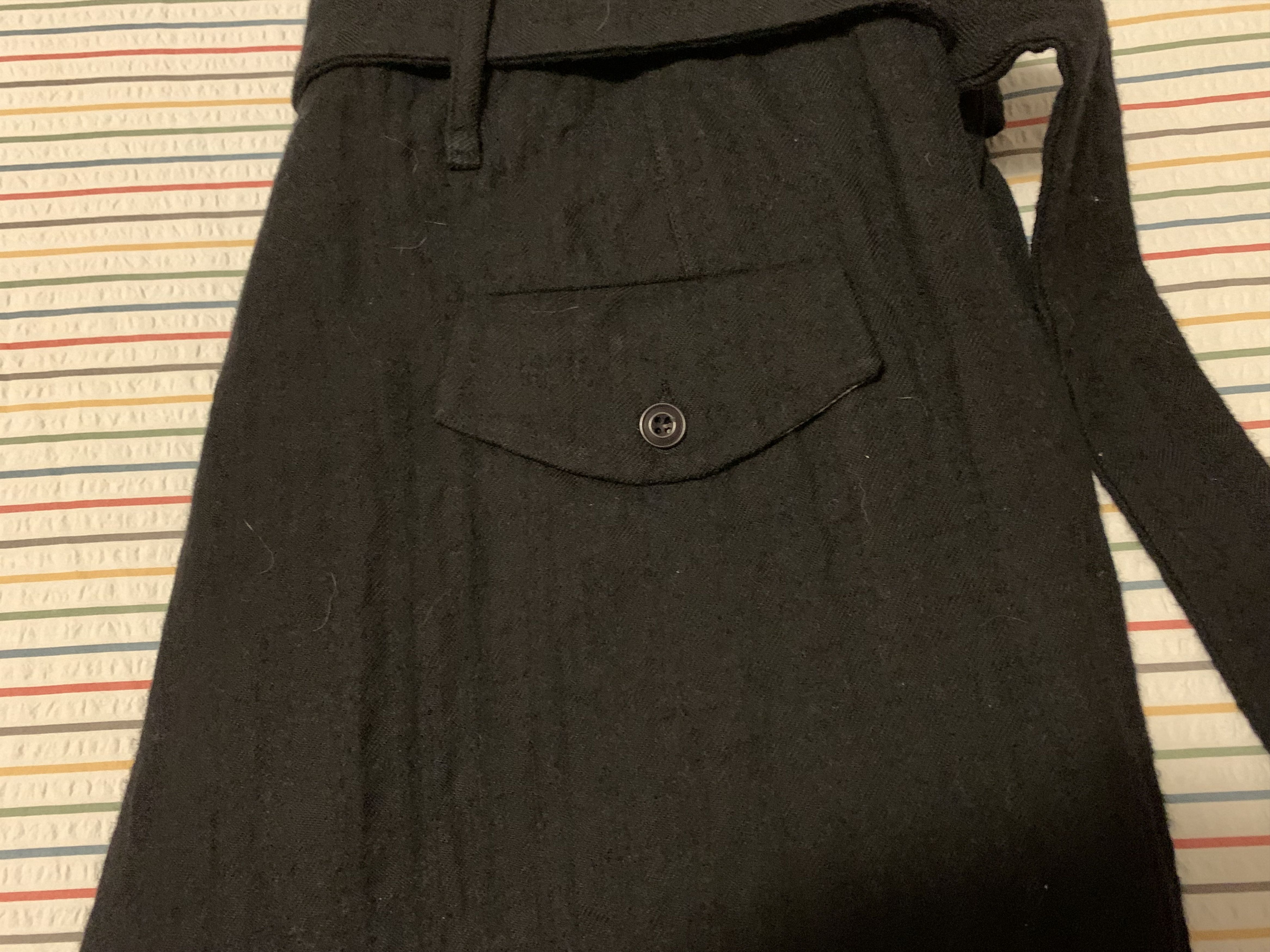 John Alexander Skelton Black Wool Trousers Size US 34 / EU 50 - 6 Thumbnail