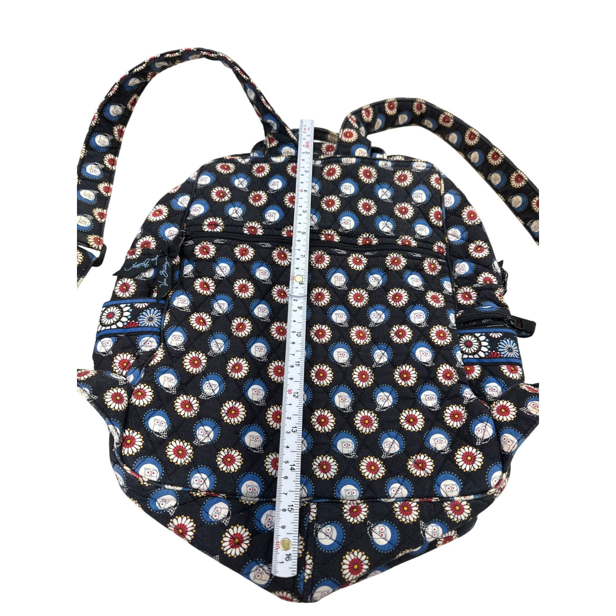 Vera Bradley Vera Bradley blue Owl & Floral Print Quilted Backpack 16" x Size ONE SIZE - 7 Thumbnail