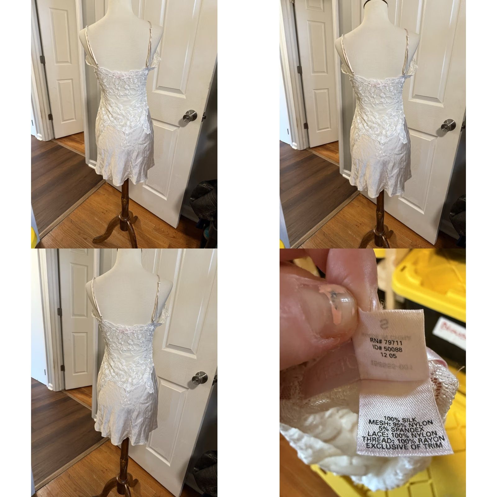 Victoria's Secret VINTAGE Victoria's Secret Silk Lace Slip Dress S Women Pink Romantic Ethereal Size ONE SIZE - 8 Thumbnail