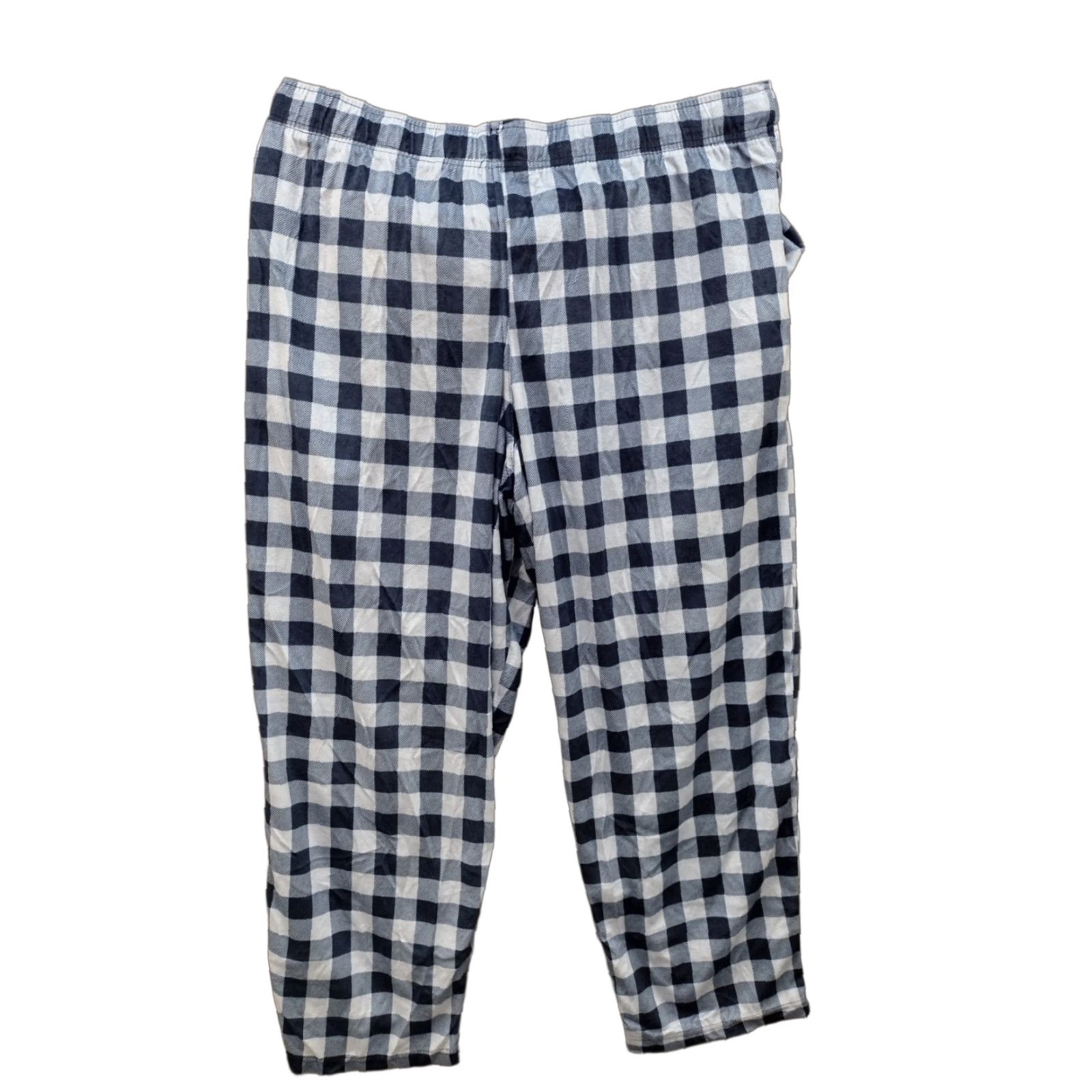 George George Men’s Relaxed Fit Fleece Sleep Pants 2XL Multicolor Plaid Lounge Pants with Drawstring Pockets Size US 39 - 1 Thumbnail