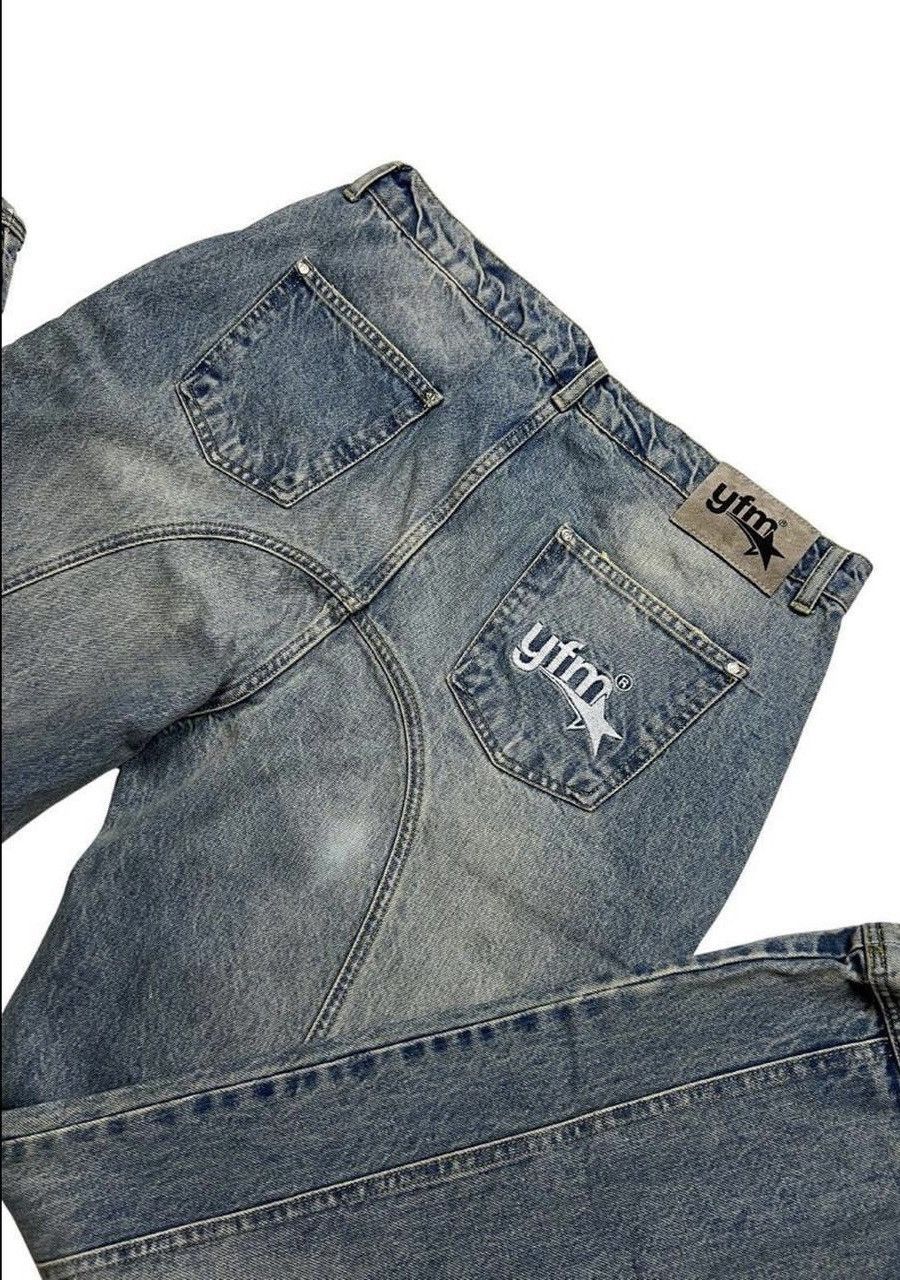 Designer YFM Denim Jeans Blue Size US 34 / EU 50 - 8 Thumbnail