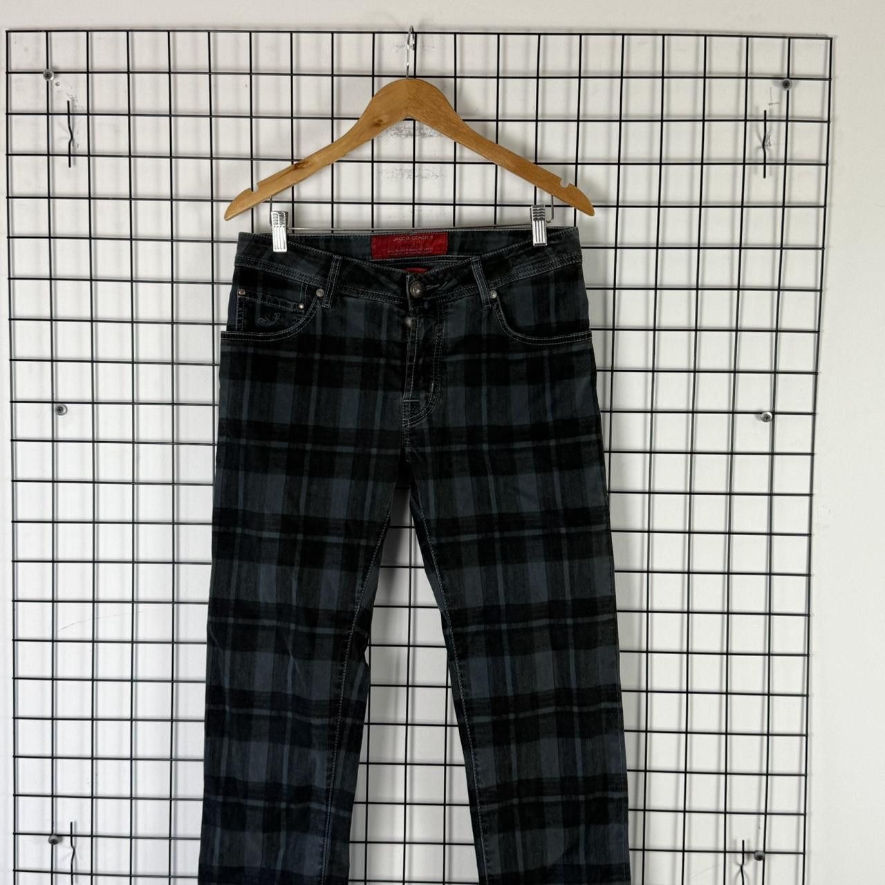Jacob Cohen Jacob Cohen Trousers Luxury Bottoms Mens Checkered Print Size US 32 / EU 48 - 4 Thumbnail