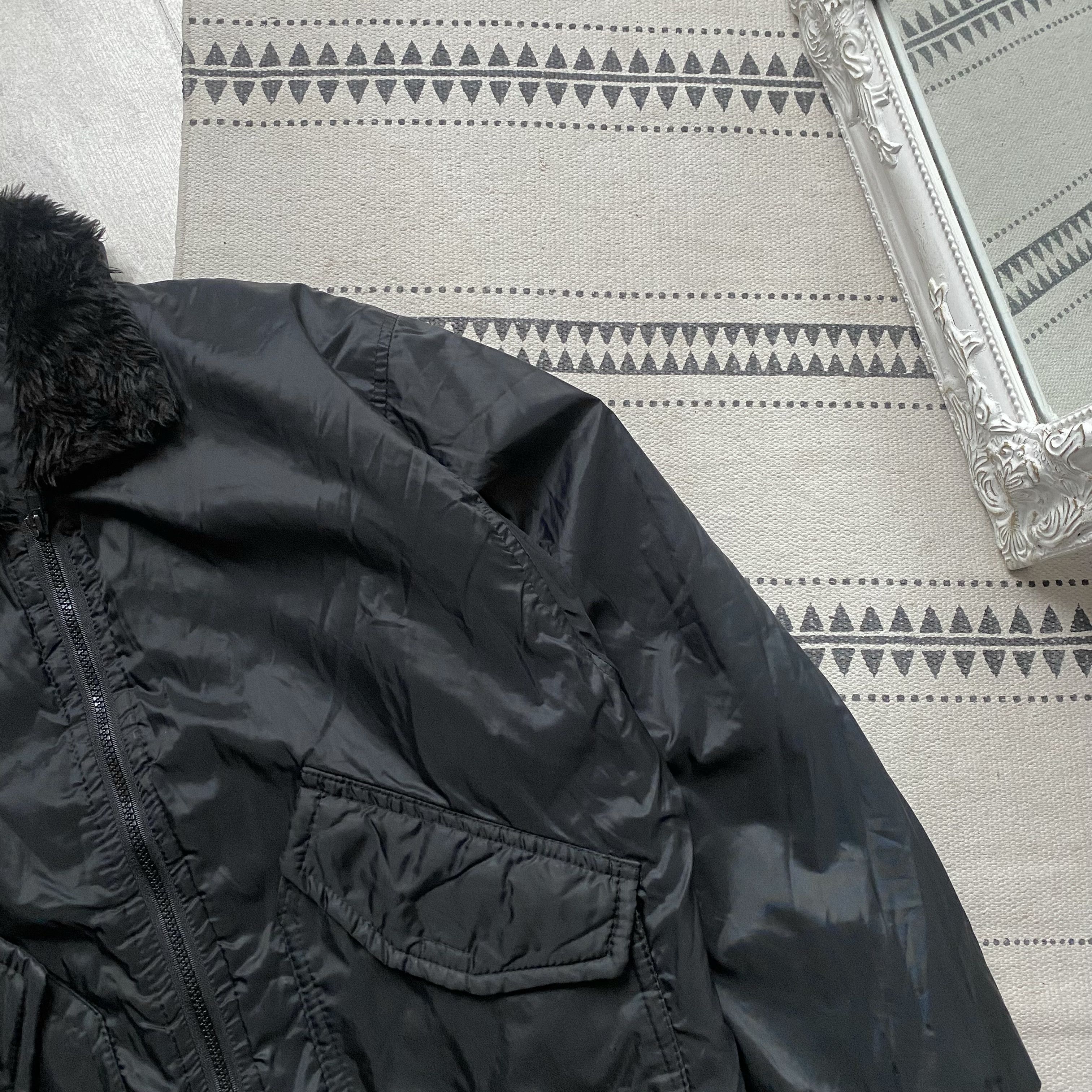 Japanese Brand Vintage 90s Flayer Bomber MA 1 jacket Light faux fur Size US S / EU 44-46 / 1 - 4 Thumbnail
