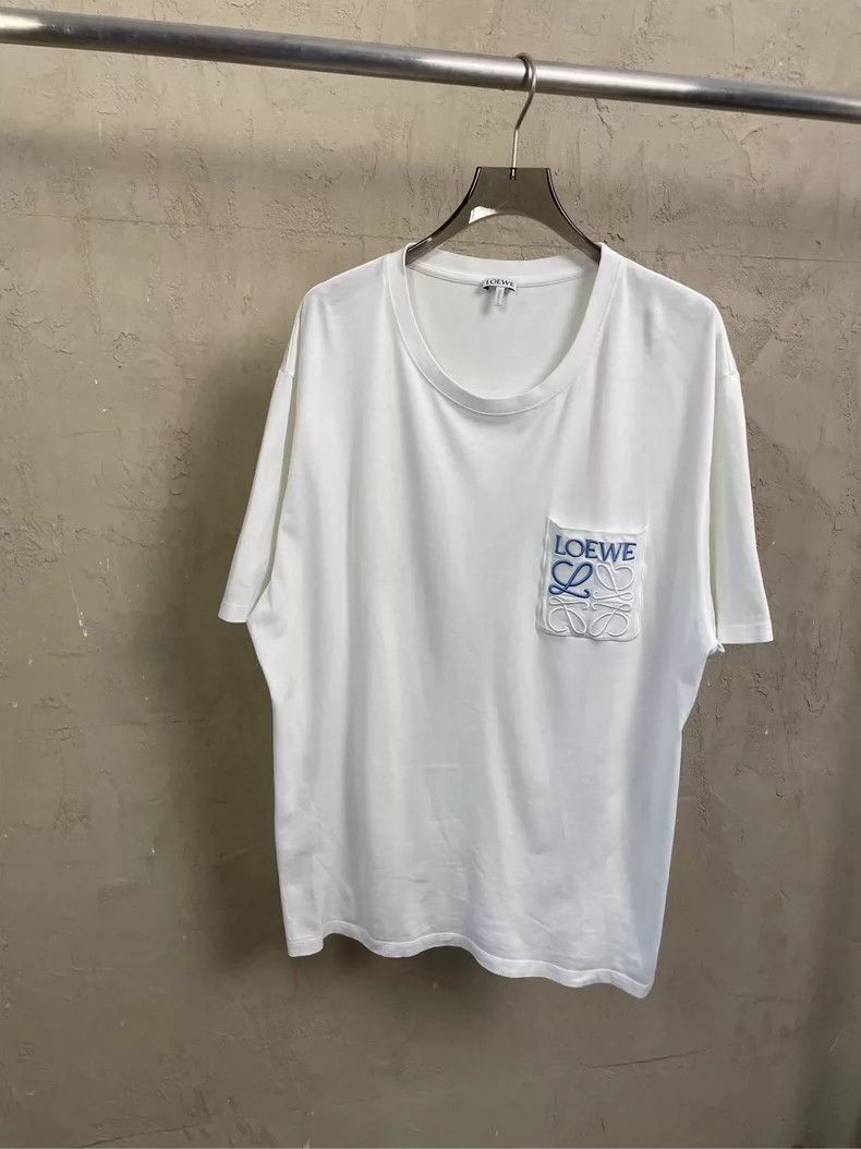 Loewe loewe White pocket embroidered logo short sleeve 2506-Nexta Size US XXL / EU 58 / 5 - 1 Thumbnail