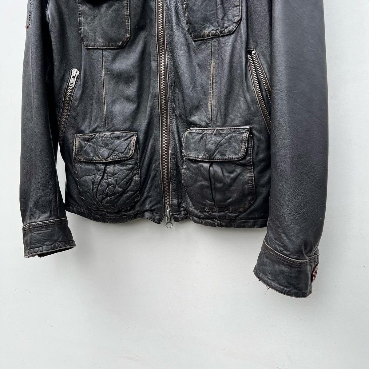 Leather Super dry (Superdry) leather jacket Size US L / EU 52-54 / 3 - 3 Thumbnail