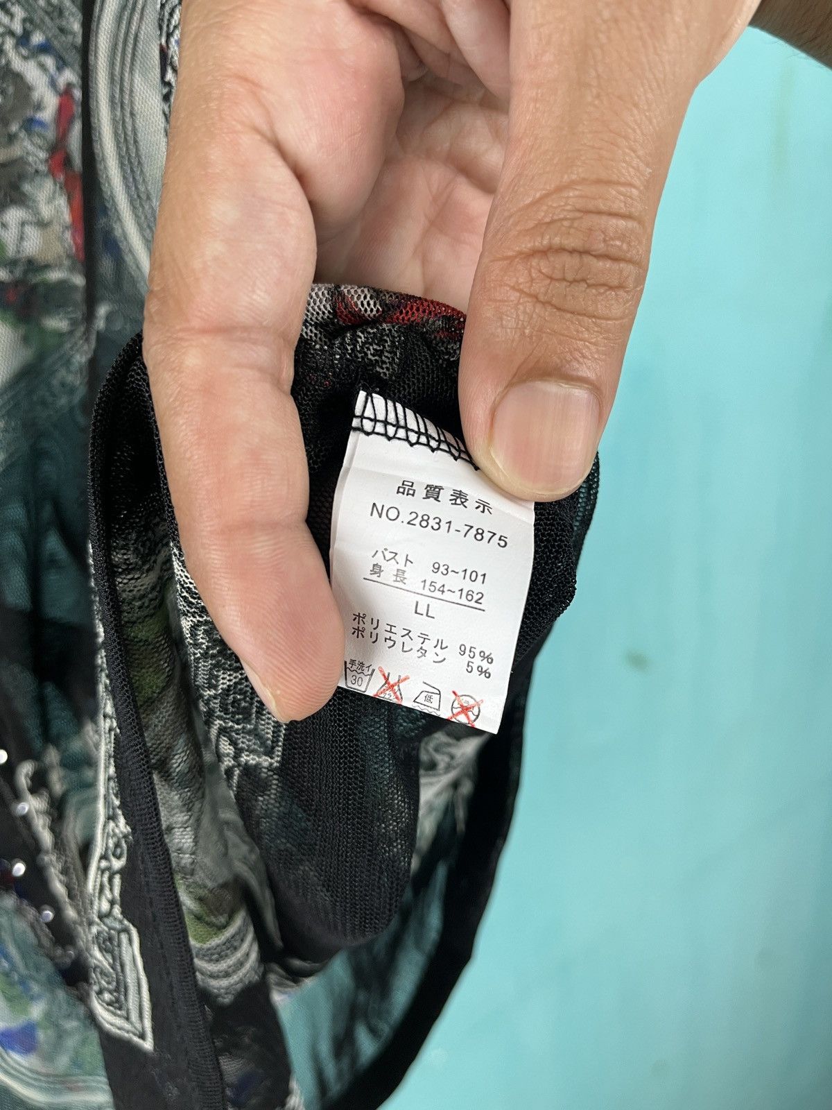 Japanese Brand Pursuit De Ideal Art Zip Up See Through Top Size XL / US 12-14 / IT 48-50 - 6 Thumbnail