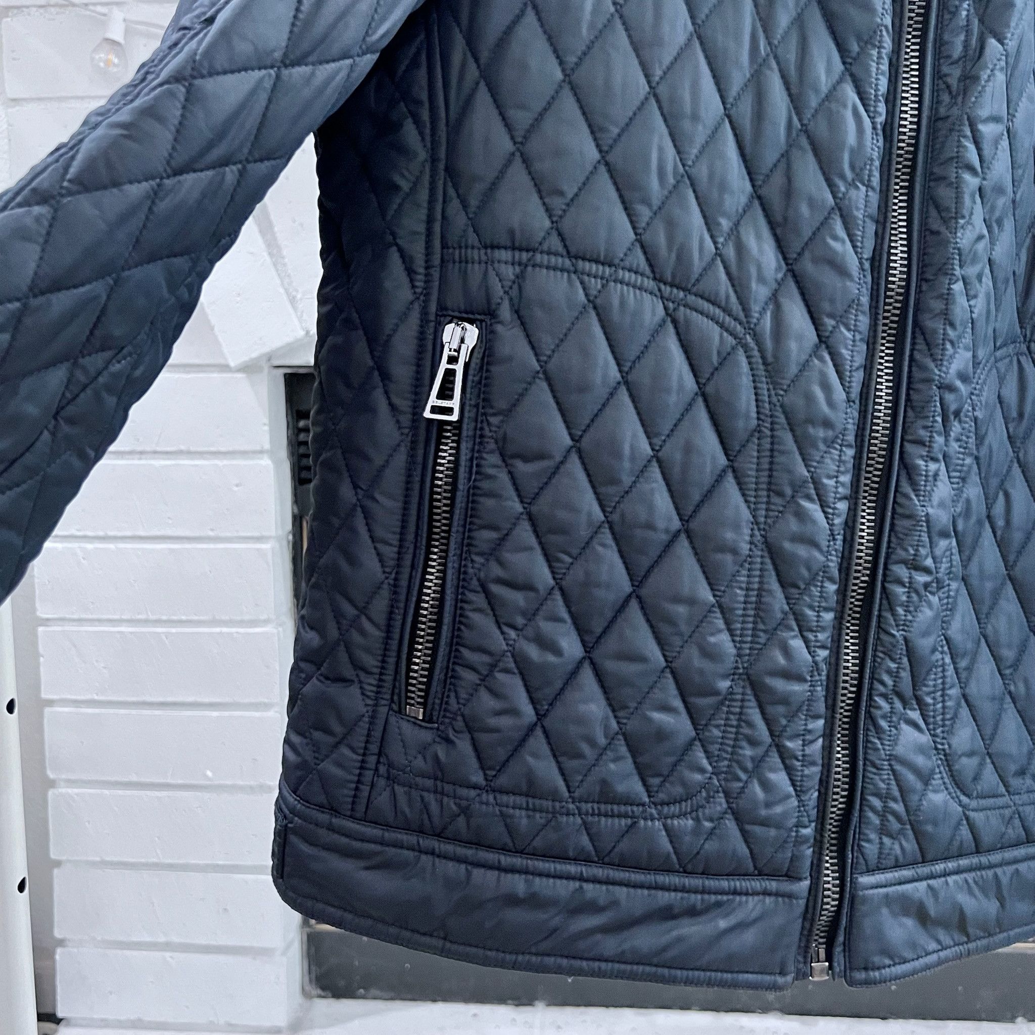 Belstaff Belstaff England Puffer Quilted Racer Jacket - Navy Blue Size US L / EU 52-54 / 3 - 6 Thumbnail