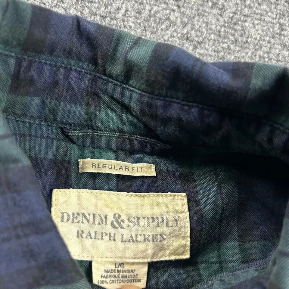 Denim & Supply Ralph Lauren Denim & Supply Ralph Lauren Shirt Mens Large Blackwatch Size US L / EU 52-54 / 3 - 3 Thumbnail