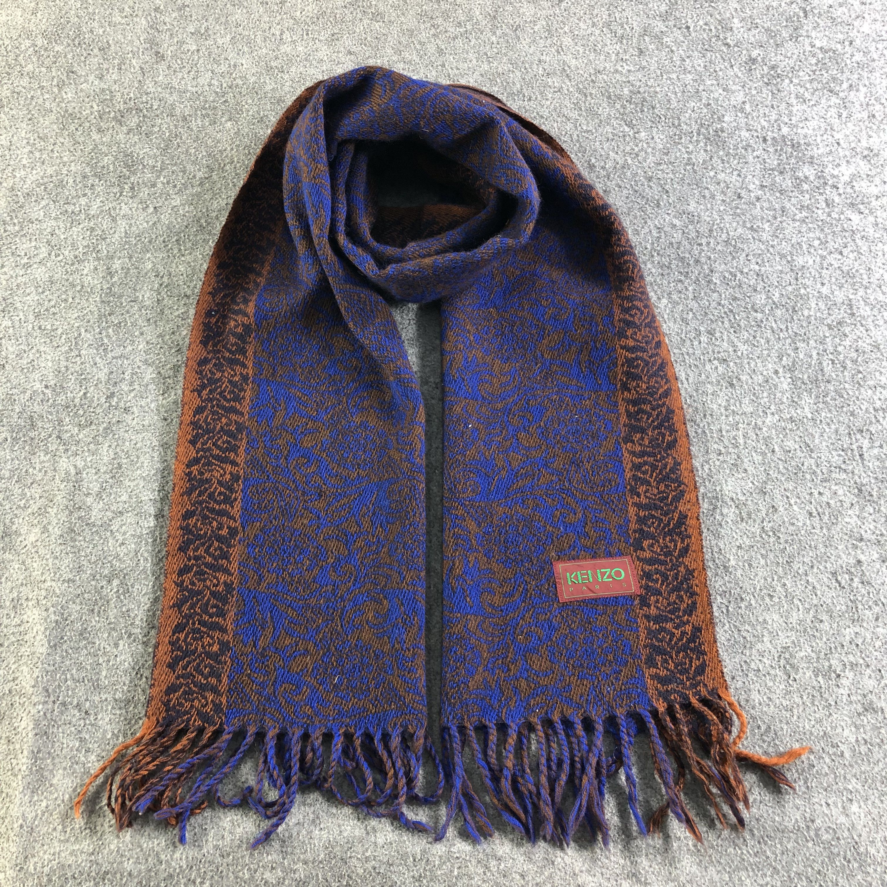 Kenzo Kenzo Baroque Wool Scarf Muffler V1958 Size ONE SIZE - 1 Thumbnail
