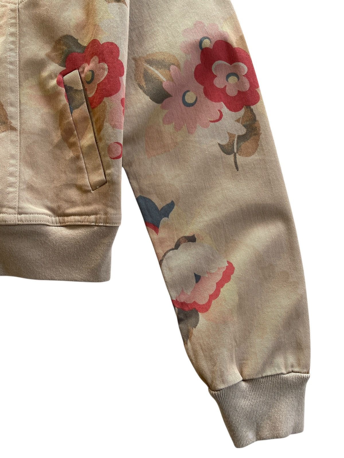 Vintage Italian Chocolat Floral Cropped Bomber Jacket Size S / US 4 / IT 40 - 8 Thumbnail
