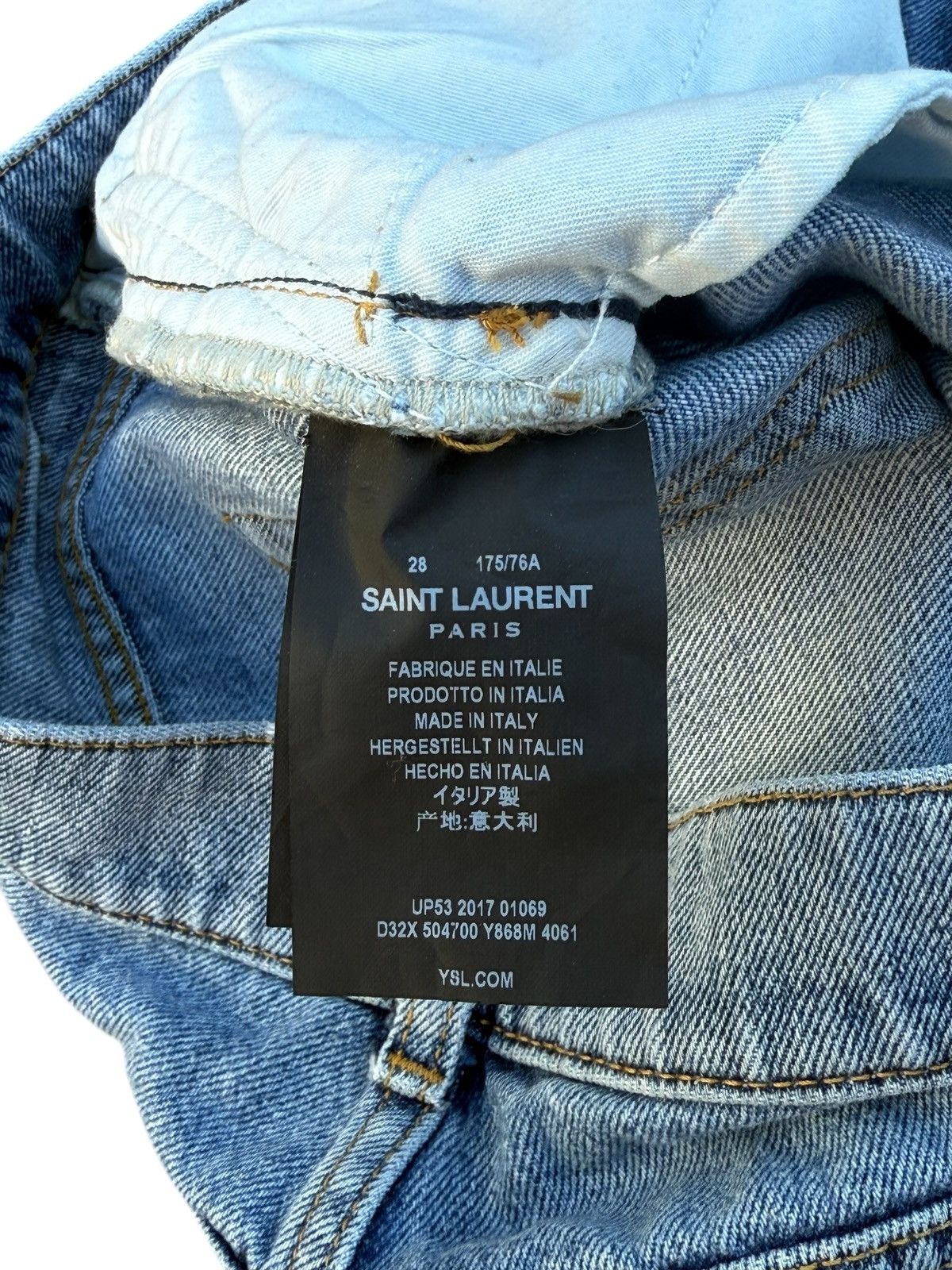 Saint Laurent Paris Saint laurent d02 mens denim Size US 28 / EU 44 - 9 Thumbnail