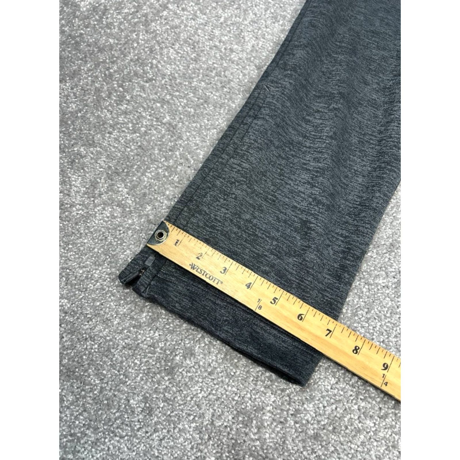 Adidas Adidas Sweatpants Mens Large Gray Fleece Lined Drawstring Ankle Zip Athleisure Size US 33 - 6 Thumbnail
