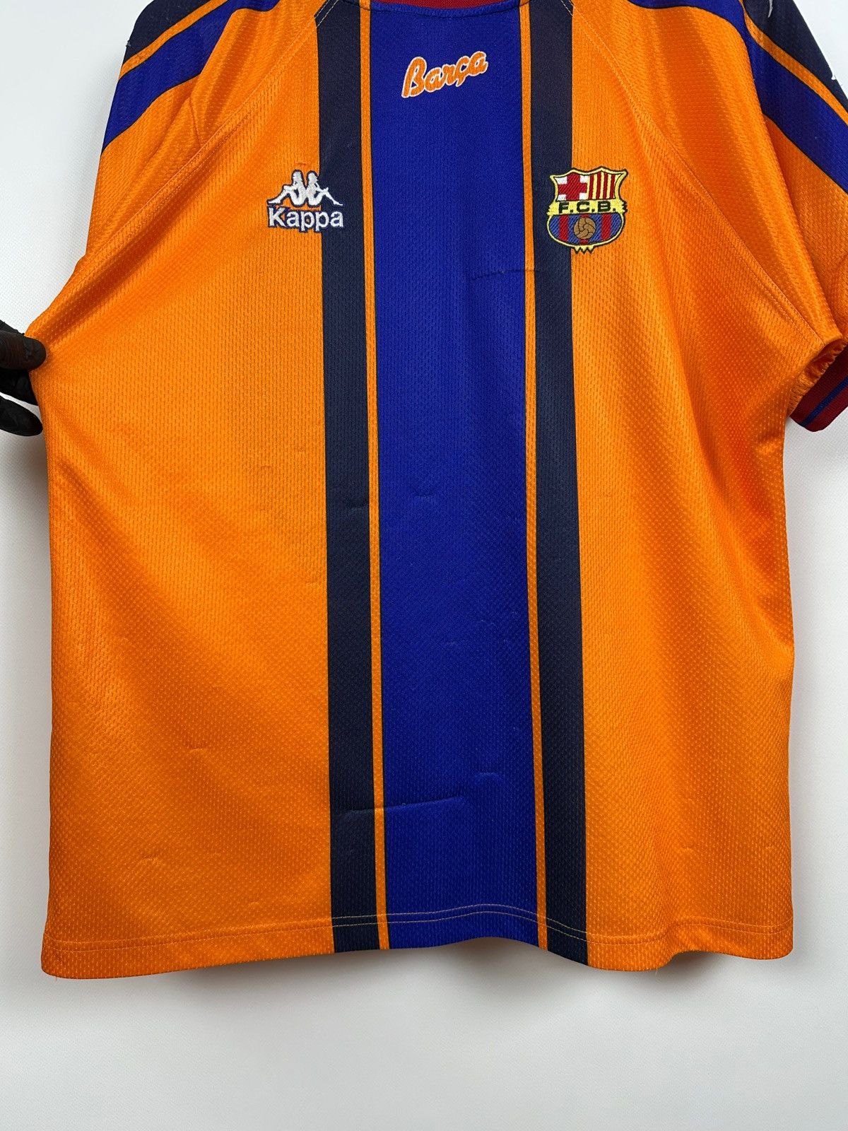 Kappa × Vintage 1997/98 Vintage Kappa FC Barcelona Away Soccer Jersey Size US M / EU 48-50 / 2 - 14 Thumbnail
