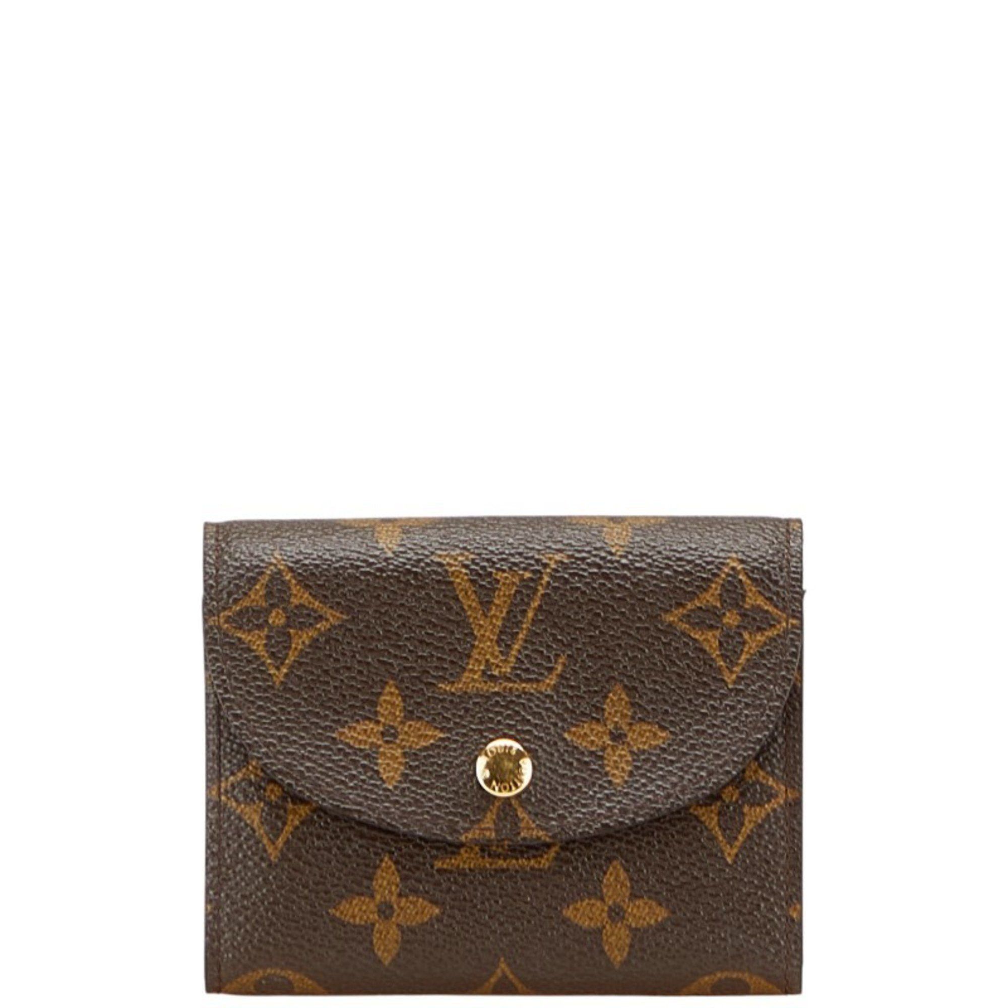 Louis Vuitton Louis Vuitton Monogram Portefeuille Helene Tri-fold Wallet M60253 Brown Leather Women's LOUIS VUITTON Size ONE SIZE - 1 Thumbnail