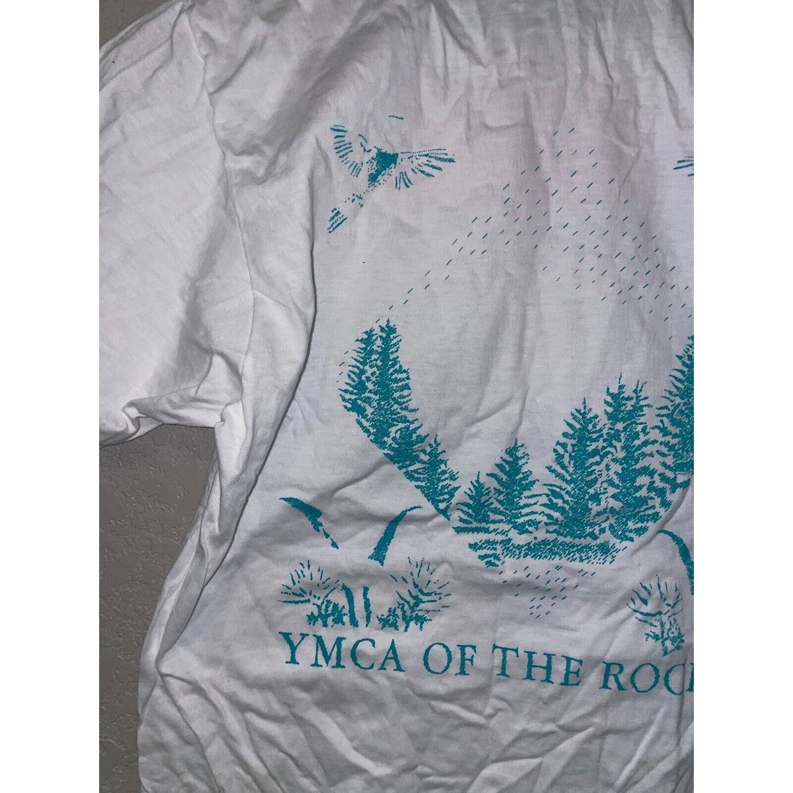 Jerzees Vintage Test Print Shirt YMCA Rockies Whale Tail Tee Summer Size US M / EU 48-50 / 2 - 11 Thumbnail