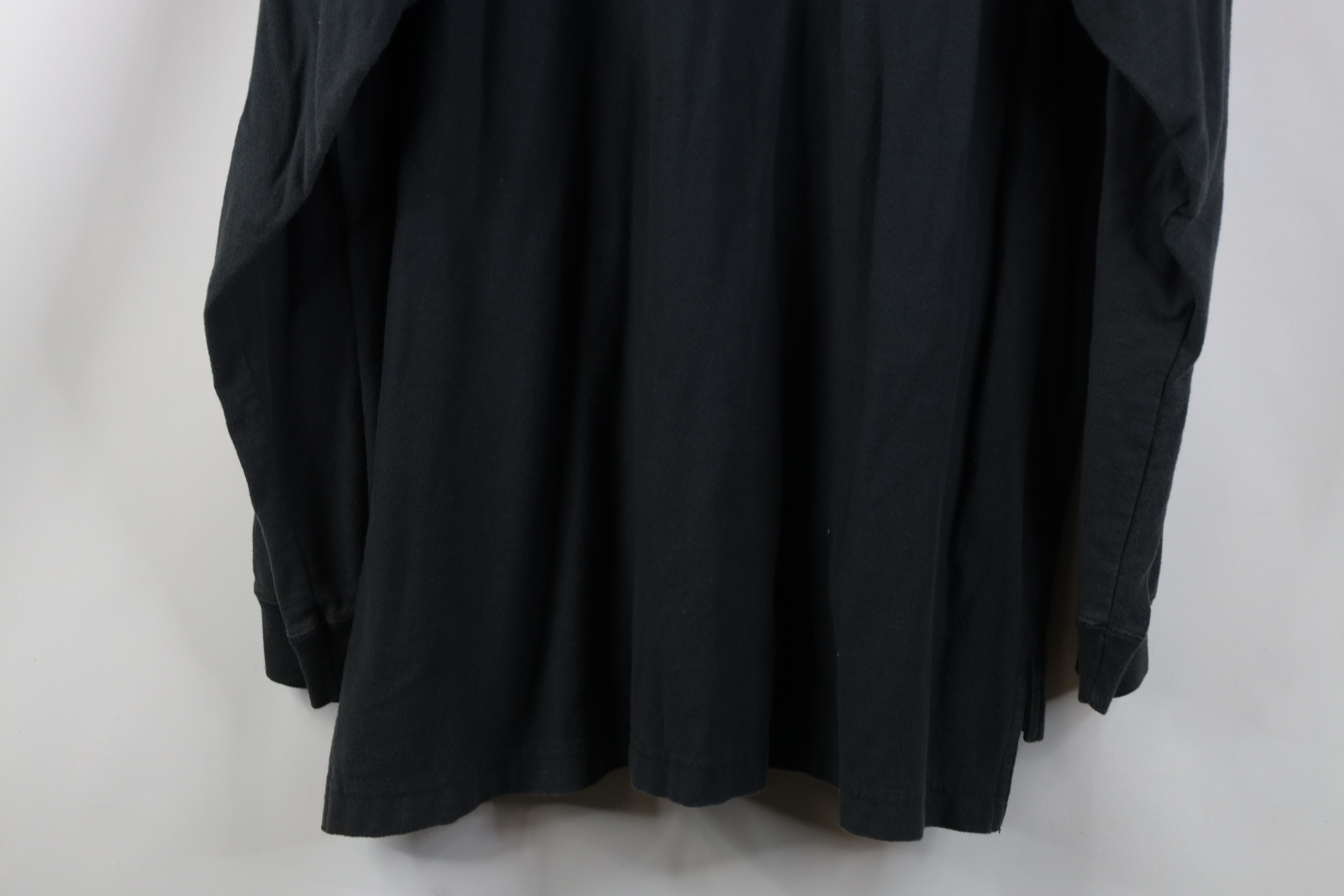 Vintage Vintage 90s Streetwear Fit Long Sleeve Rugby Polo Black Size US XL / EU 56 / 4 - 14 Thumbnail