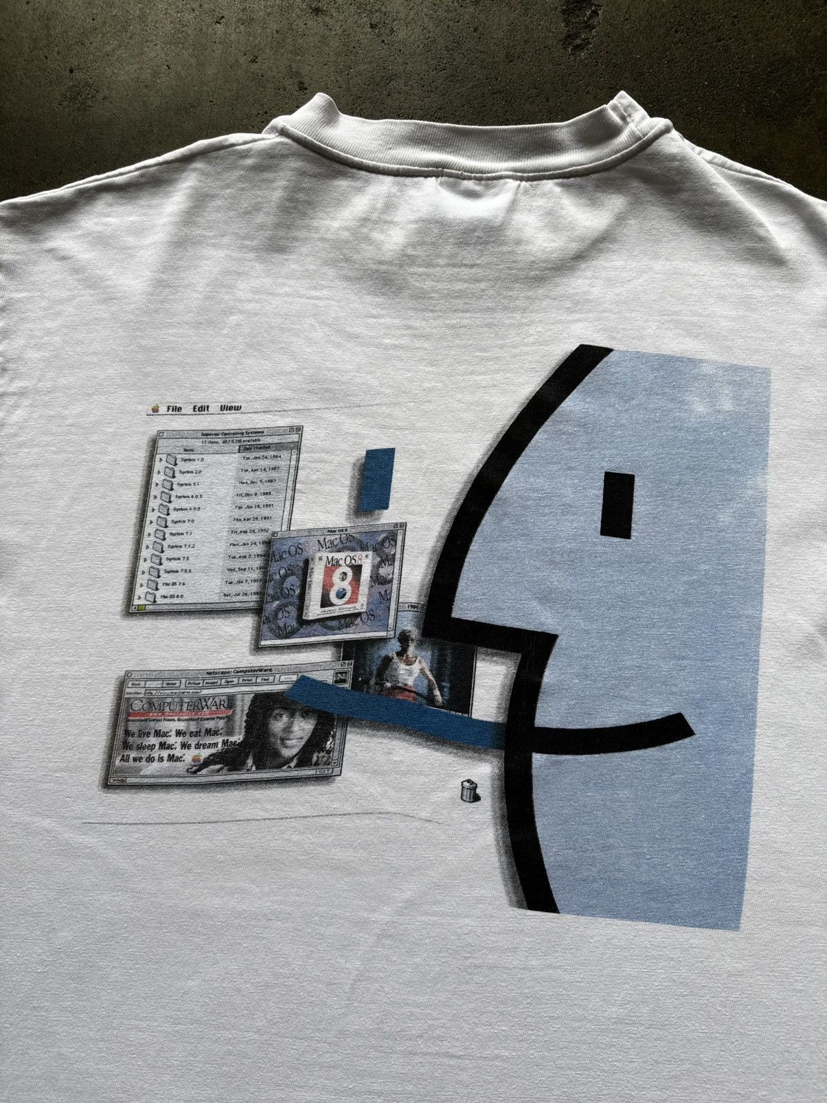 Vintage RARE 1997 Mac OS Apple Tee Shirt Steve Jobs Tech Art Size US L / EU 52-54 / 3 - 3 Thumbnail