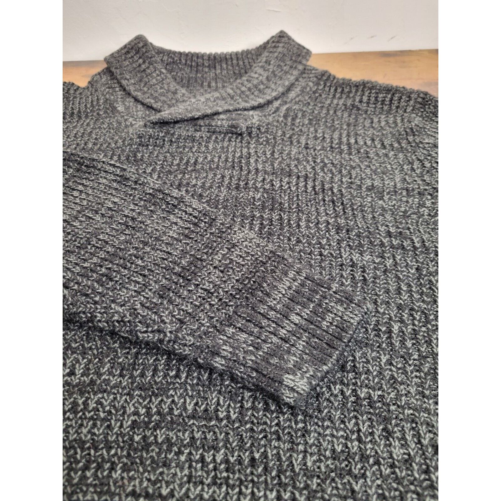 Carbon Rue21 Carbon L Men's Cowlneck Sweater Chunky Knit Pullover Size US L / EU 52-54 / 3 - 9 Thumbnail