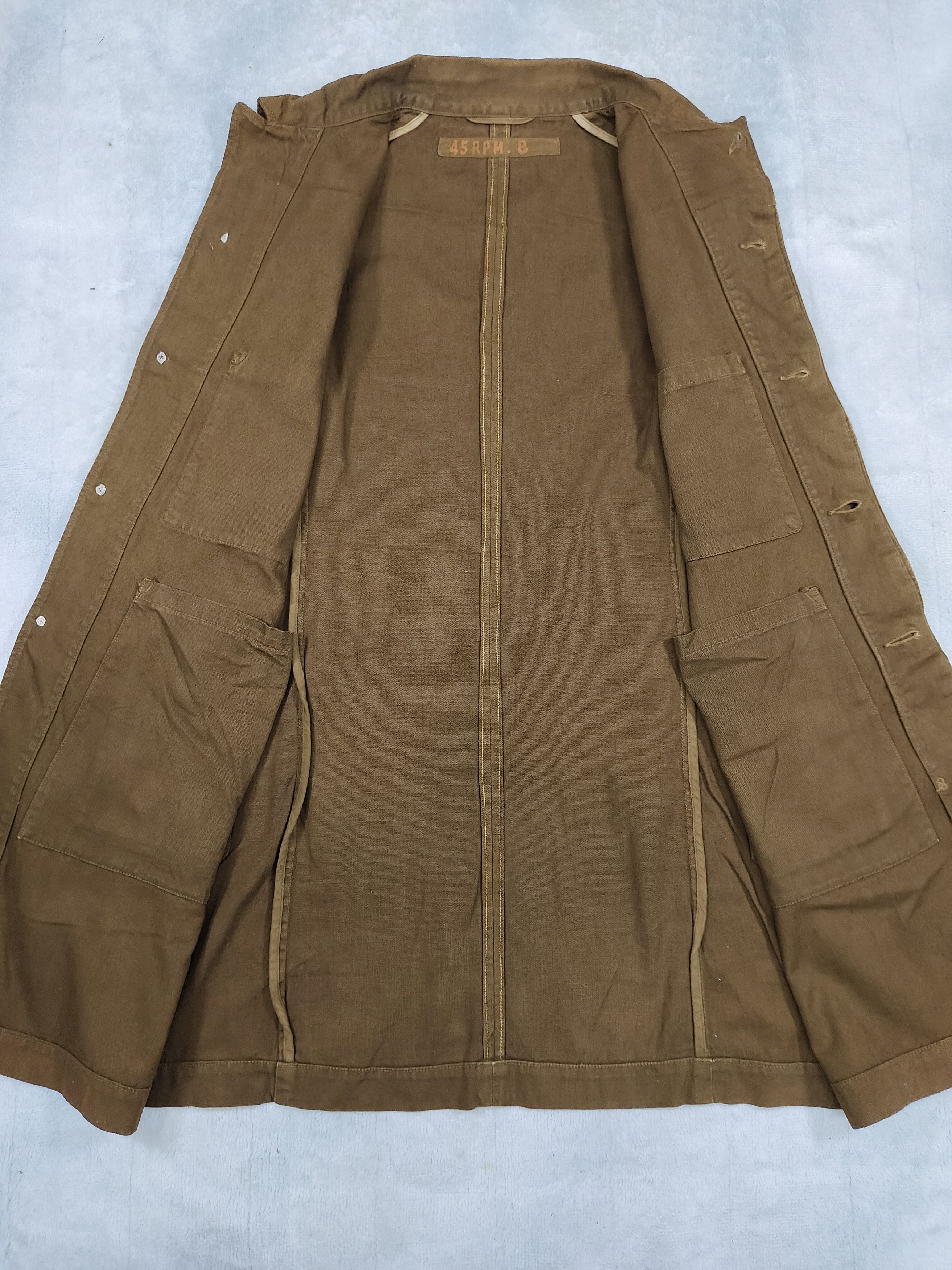45rpm 90s 45RPM- Minimal Atelier Canvas Work Coat Jacket Size US M / EU 48-50 / 2 - 6 Thumbnail