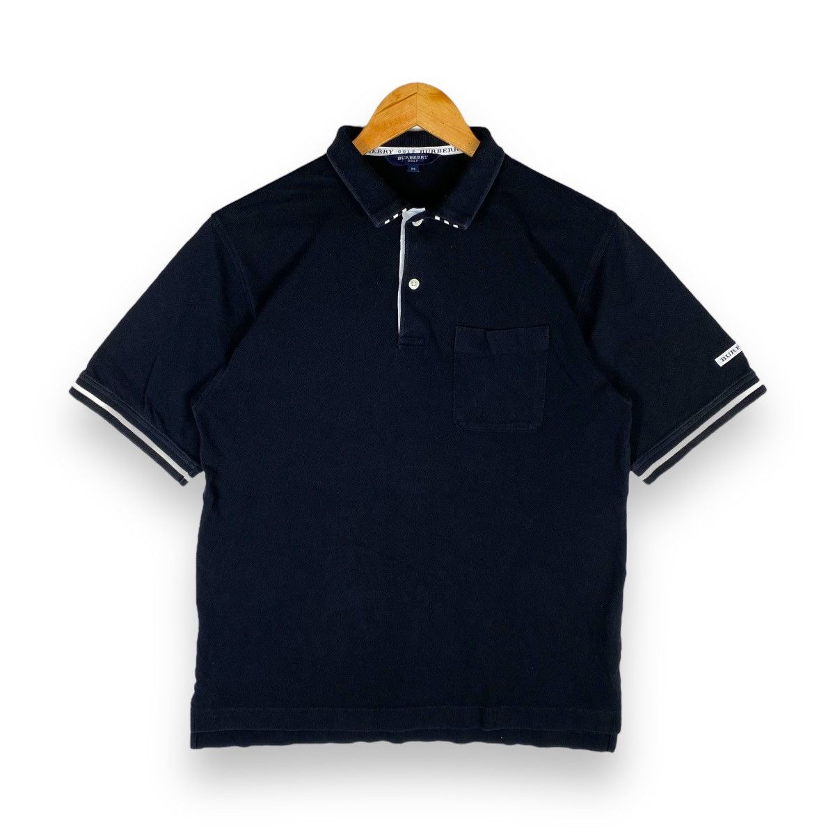 Burberry × Vintage VINTAGE BURBERRY GOLF POCKET POLO SHIRT MADE IN JAPAN Size US M / EU 48-50 / 2 - 1 Thumbnail
